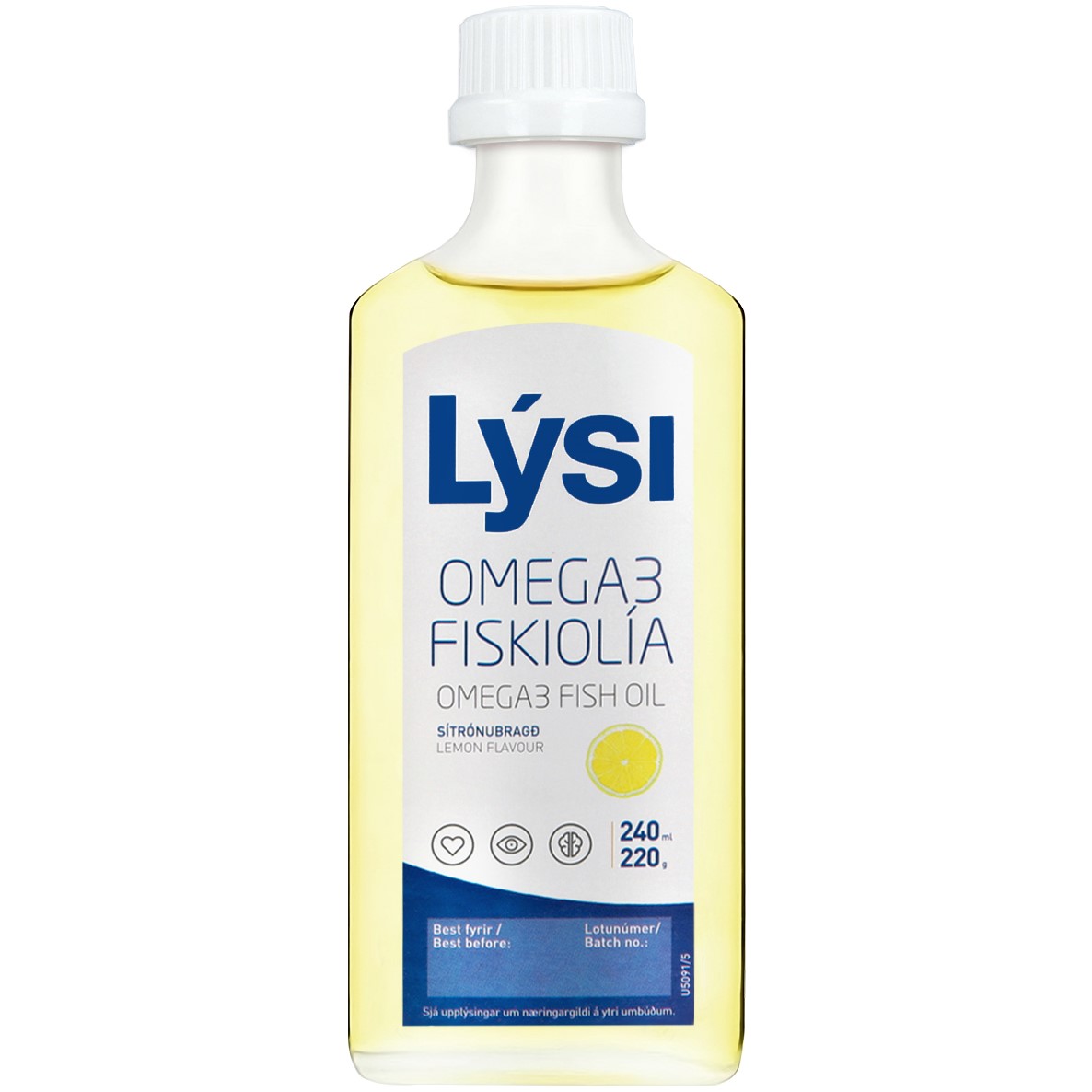 Омега-3 Lysi жирні кислоти EPA/DHA у рідині зі смаком лимона 240 мл - фото 3