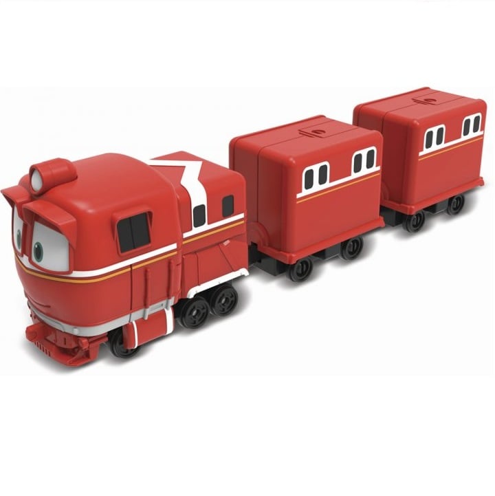 Паровозик с двумя вагонами Silverlit Robot Trains Альф (80180) - фото 1