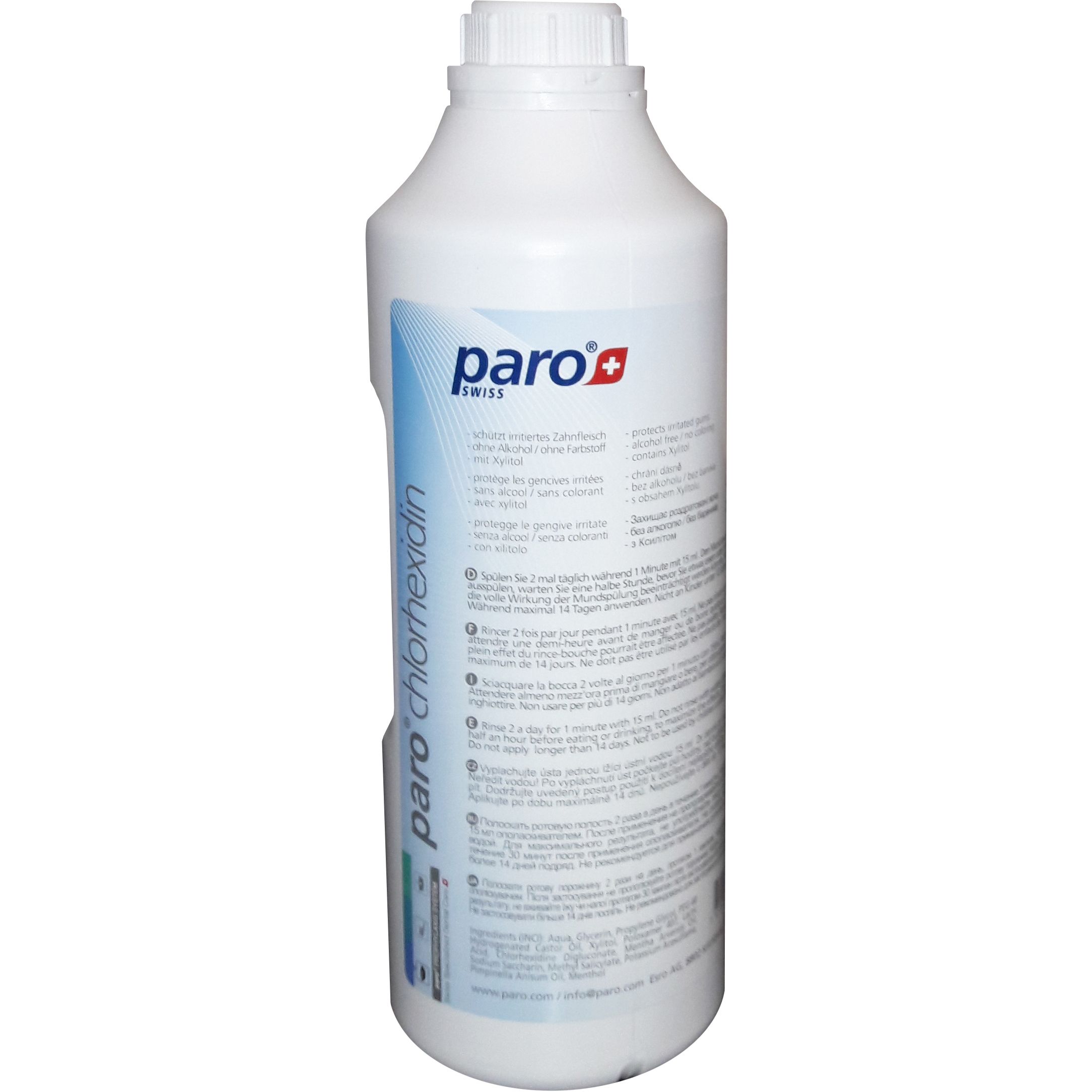 Ополіскувач для порожнини рота Paro Swiss с хлоргексидином 0.12% 2 л - фото 1