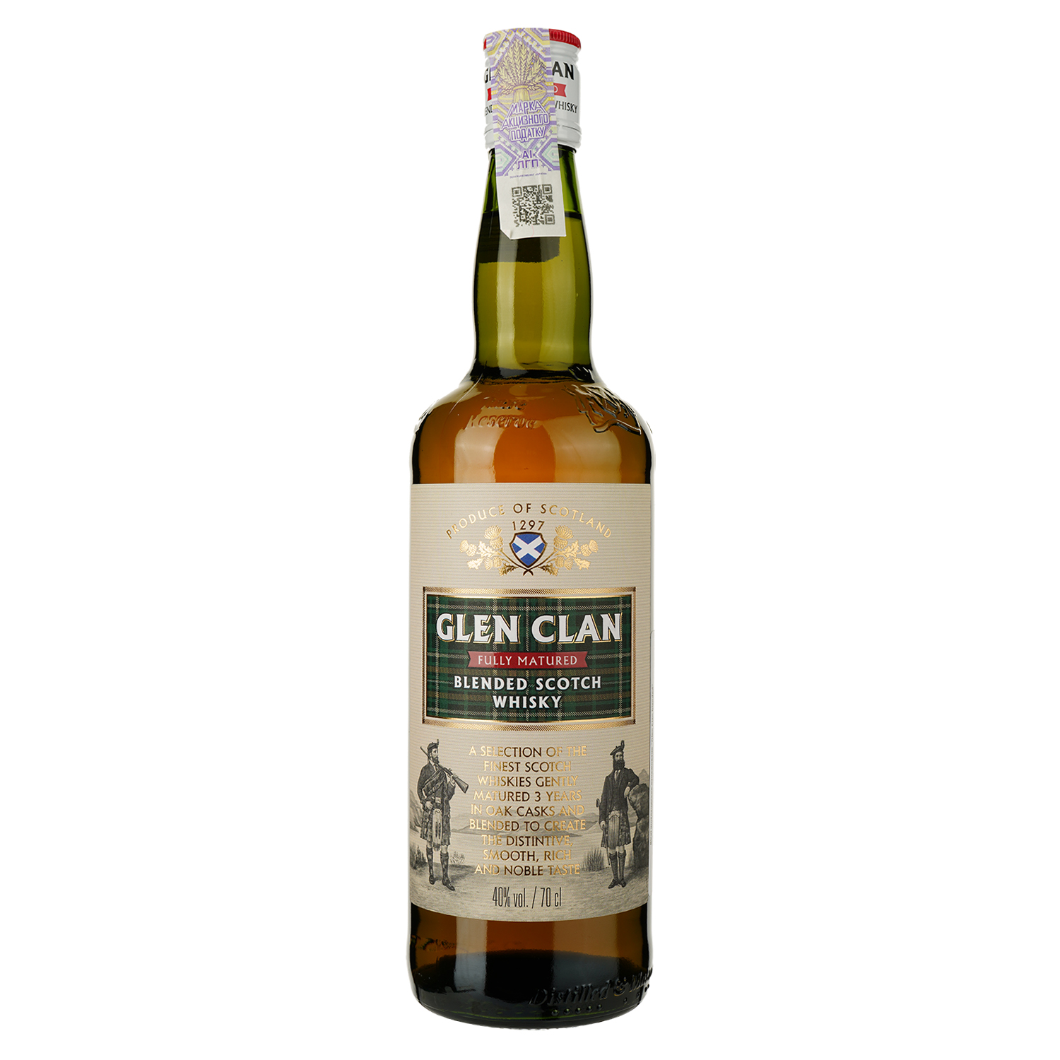 Виски Glen Clan Blended Scotch Whisky 40% 0.7 л - фото 1