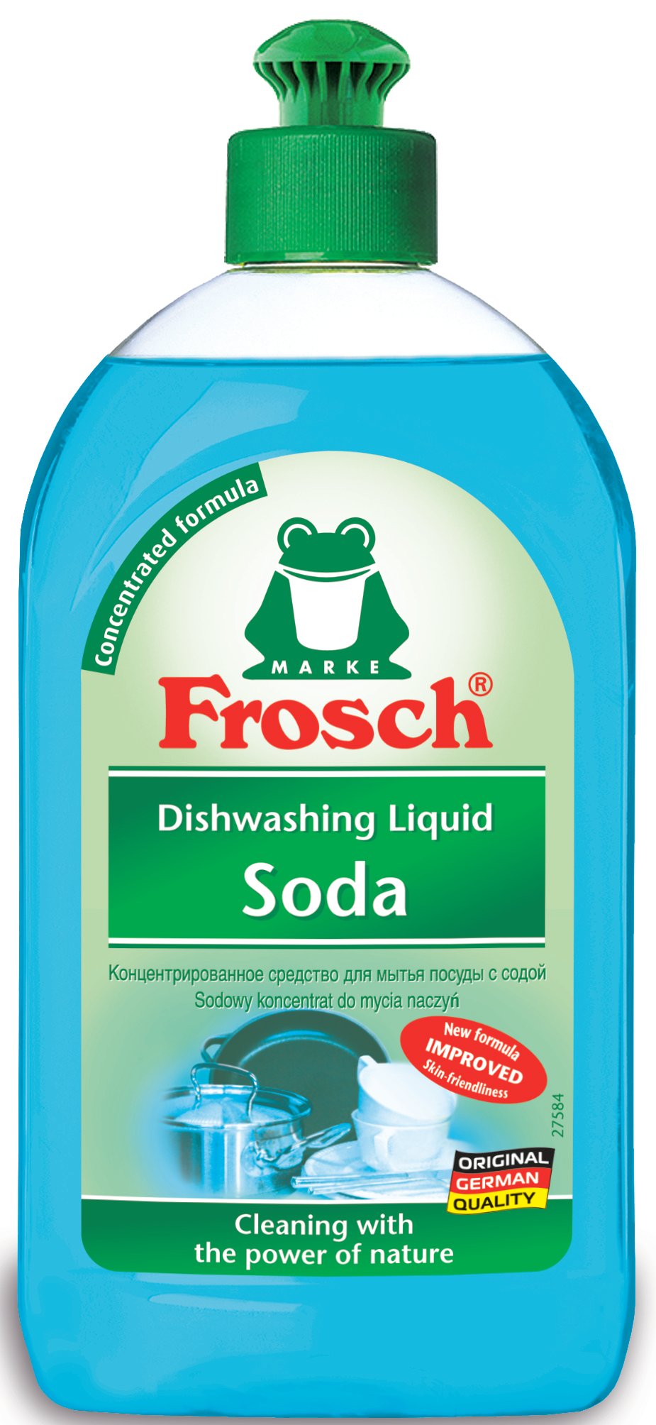 Бальзам-концентрат для мытья посуды Frosch Сода, 500 мл - фото 1