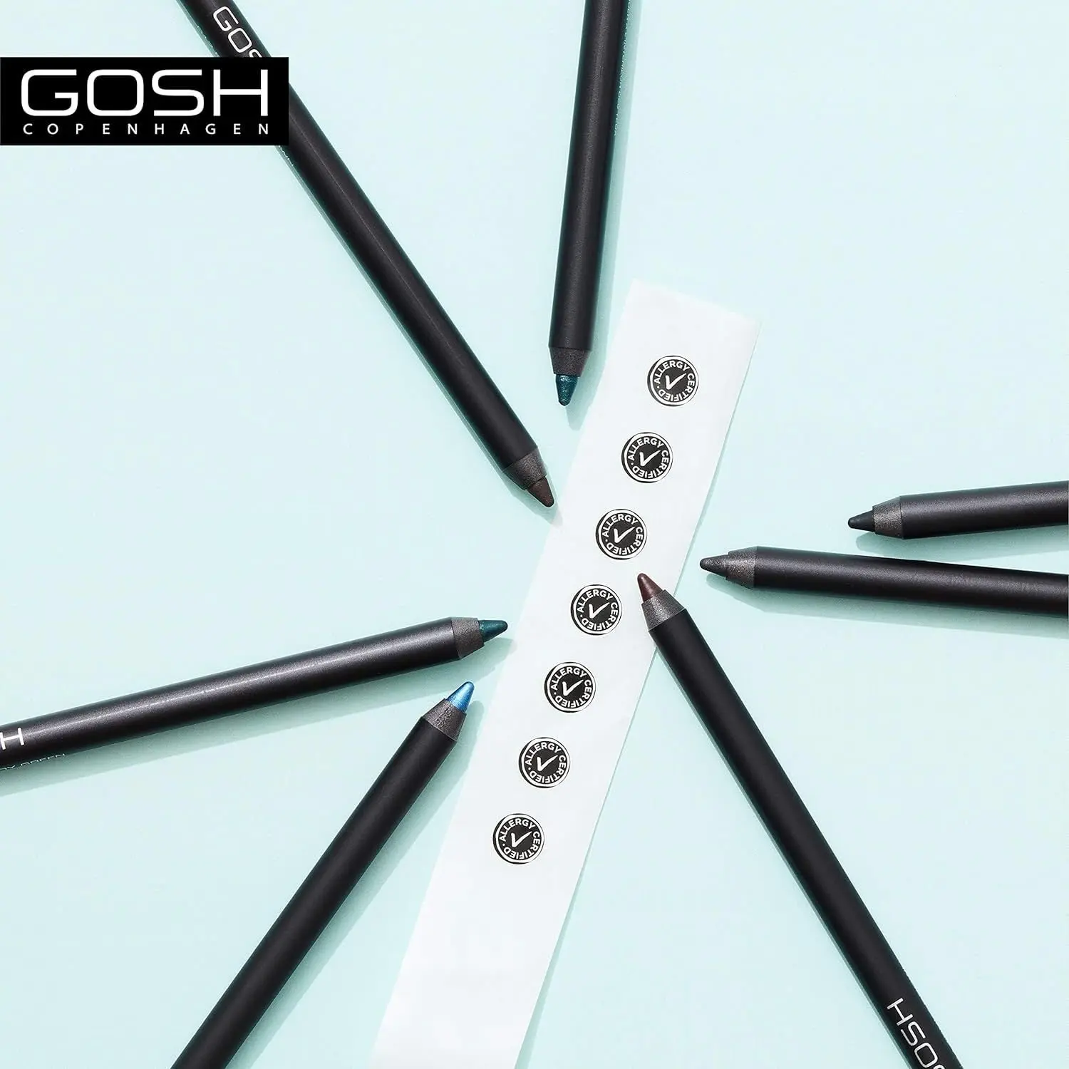 Олівець для очей Gosh Velvet Touch Eye Pencil водостійкий відтінок 022 (Carbon black) 1.2 г - фото 5
