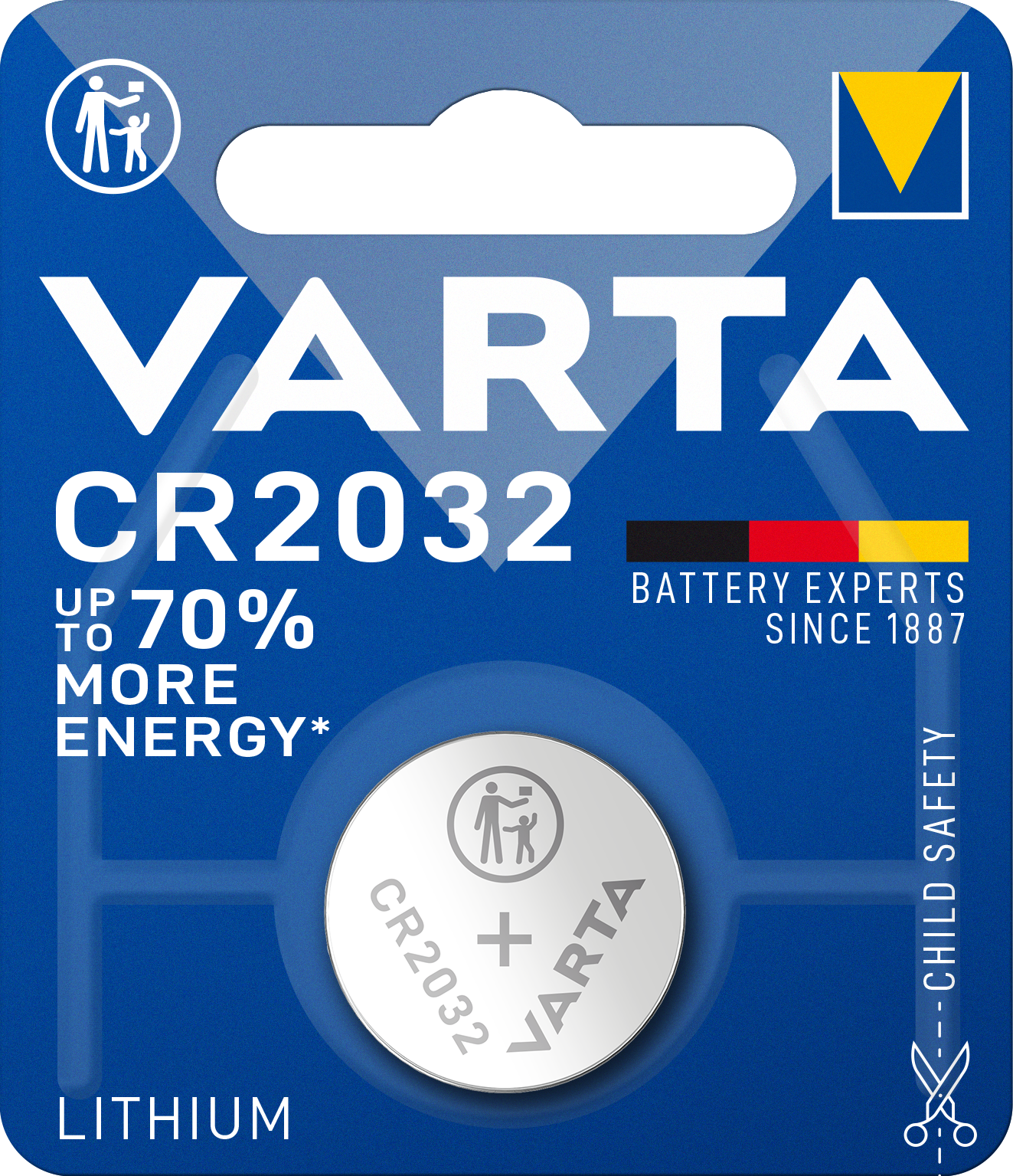 Батарейка Varta CR 2032 Bli 1 Lithium, 1 шт. (6032101401) - фото 1