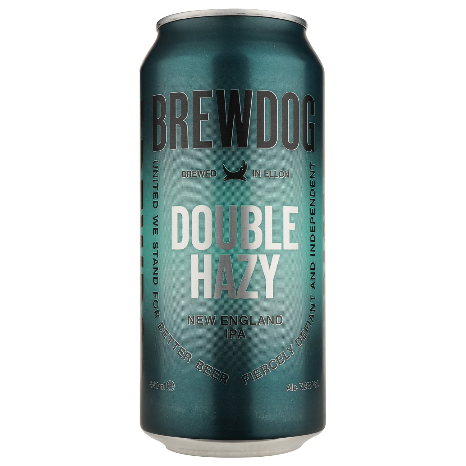 Пиво BrewDog Double Hazy, светлое, фильтрованное, 7,2%, ж/б, 0,44 л - фото 1
