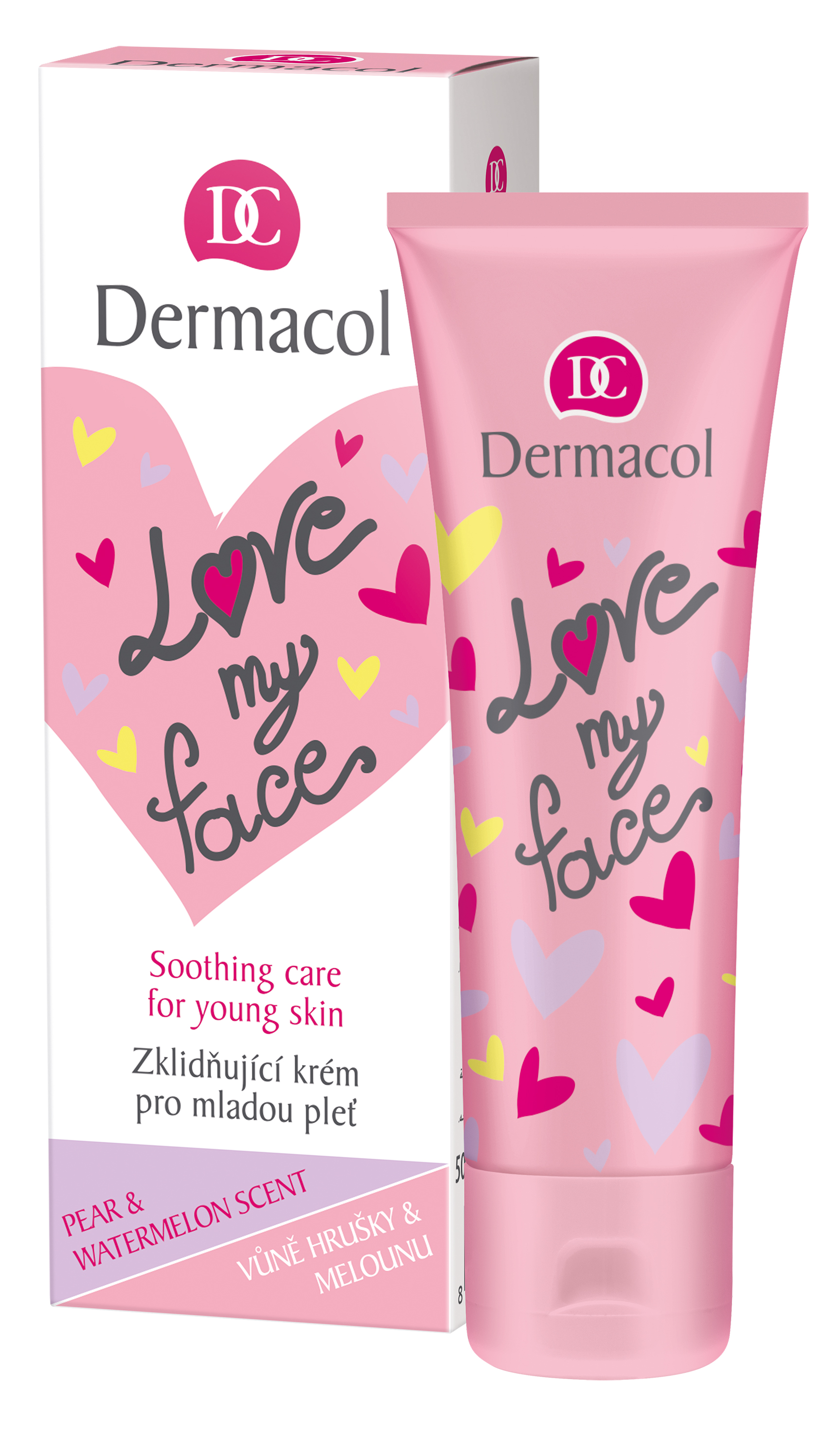 Крем-сорбет, що регенерує і додає сяйво шкірі обличчя Dermacol Love My Face, 50 мл - фото 1