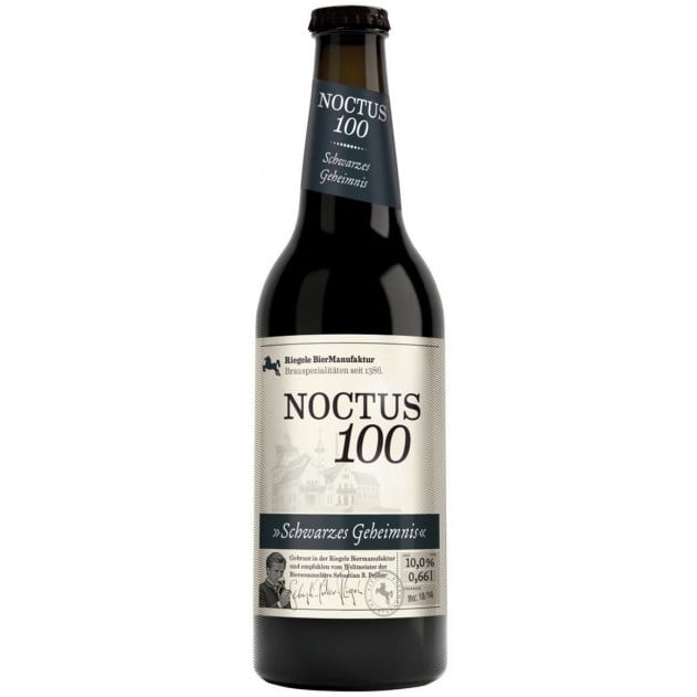 Пиво Riegele Noctus 100, темное, 10%, 0,66 л (665233) - фото 1