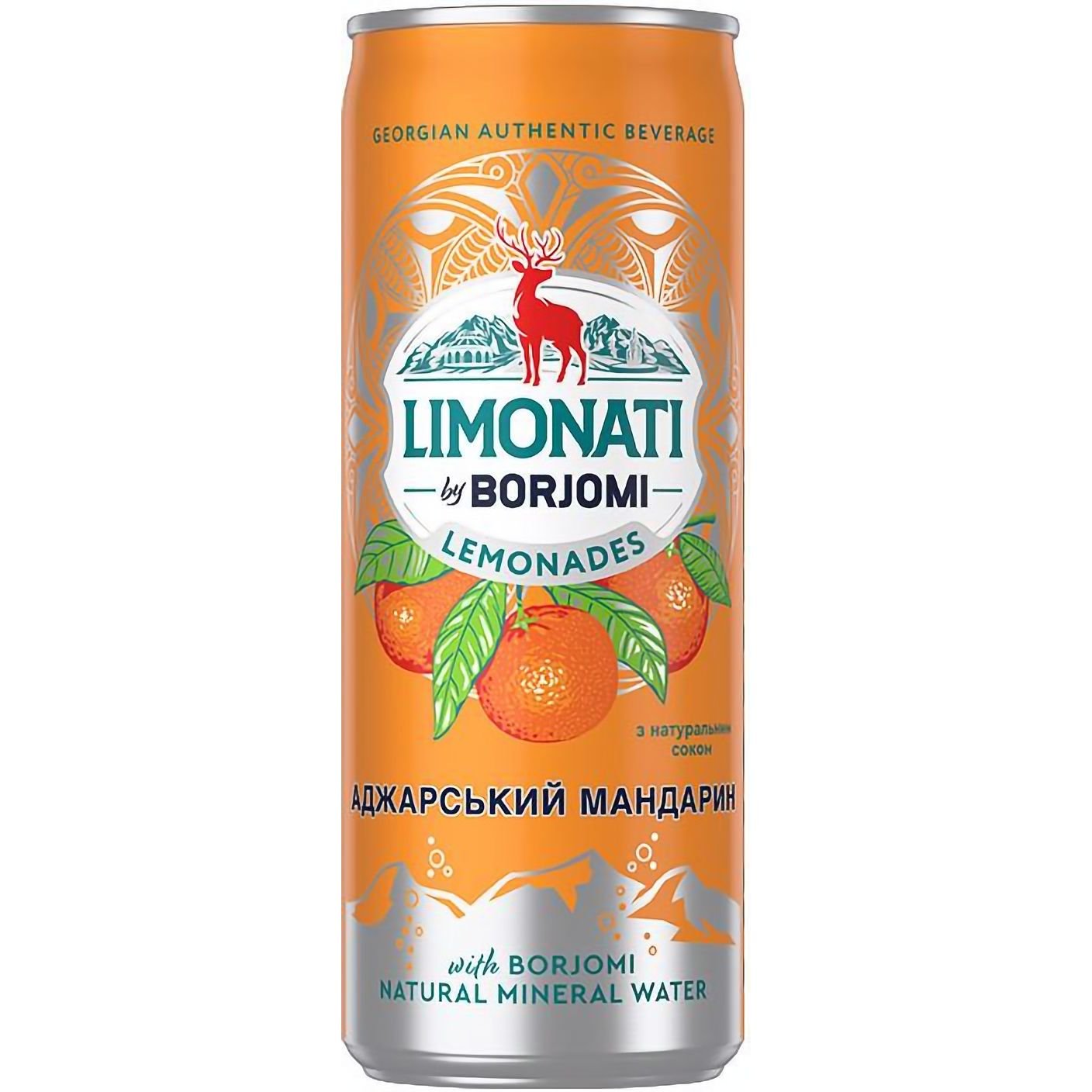 Лимонад Borjomi Limonati Аджарський мандарин 0.33 л - фото 1