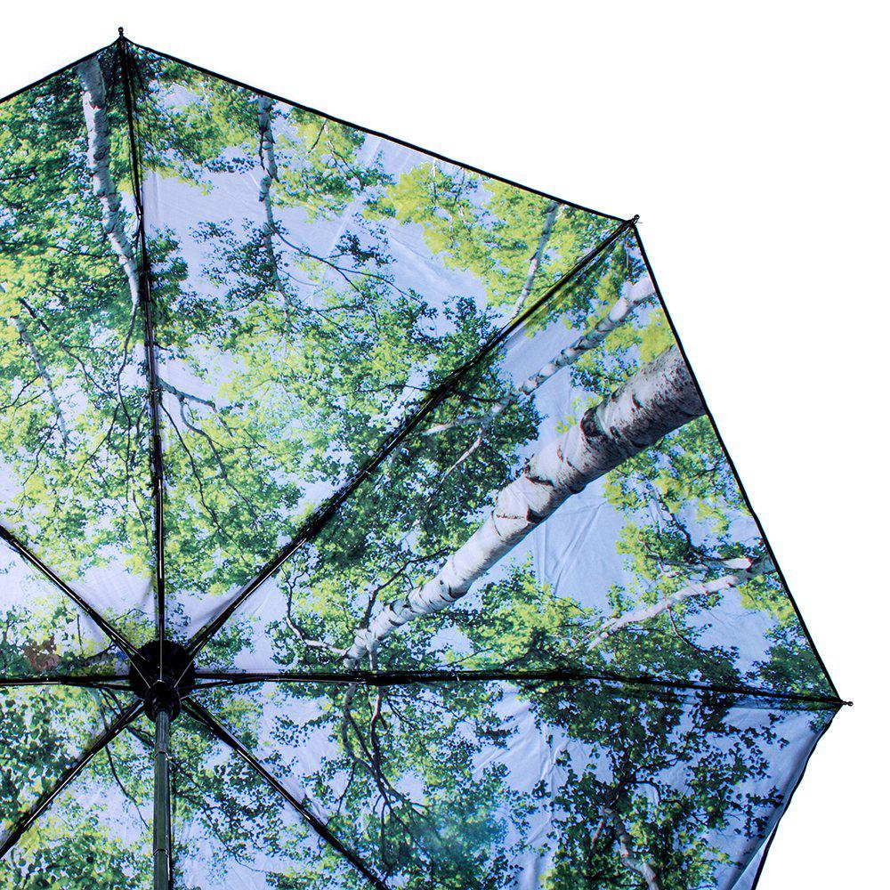 Женский складной зонтик полуавтомат Fare 100 см черный - фото 3
