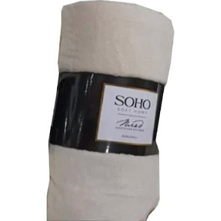 Плед Soho Creamy, 240x220 см, молочный (1098К) - фото 1