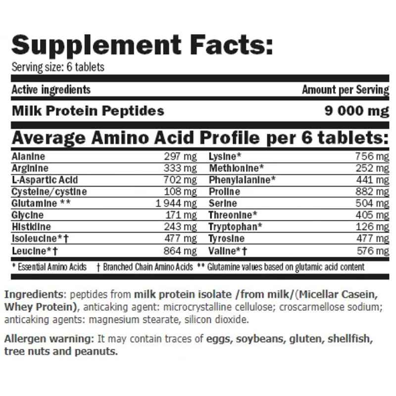 Аминокислота Amix Pro Amino Milk Peptide 400 таблеток - фото 2