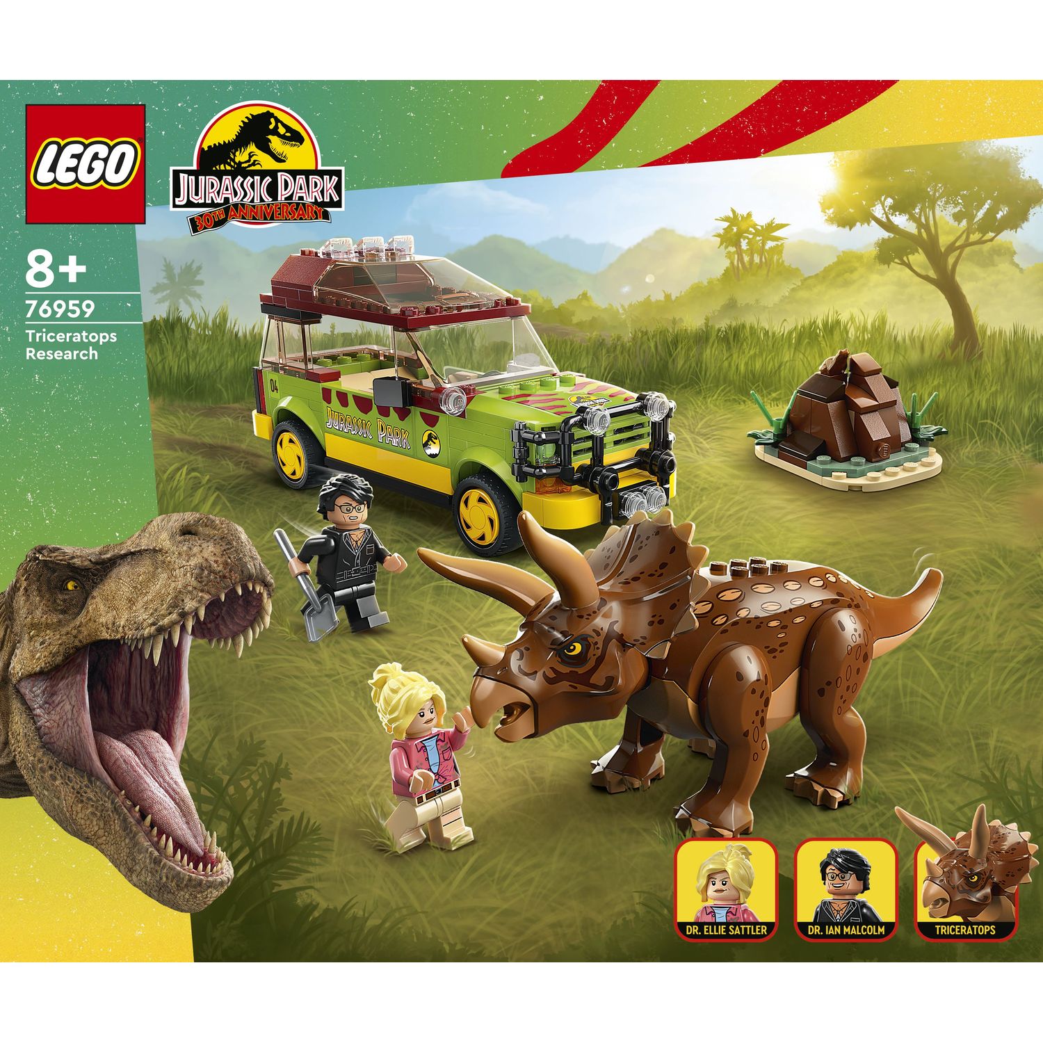 Конструктор LEGO Jurassic World Дослідження трицератопсів, 281 деталь (76959) - фото 1