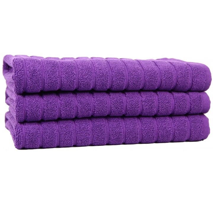 Рушник для ніг Maisonette Rainbow, 60х60 см, фіолетовий (8699965100072) - фото 4