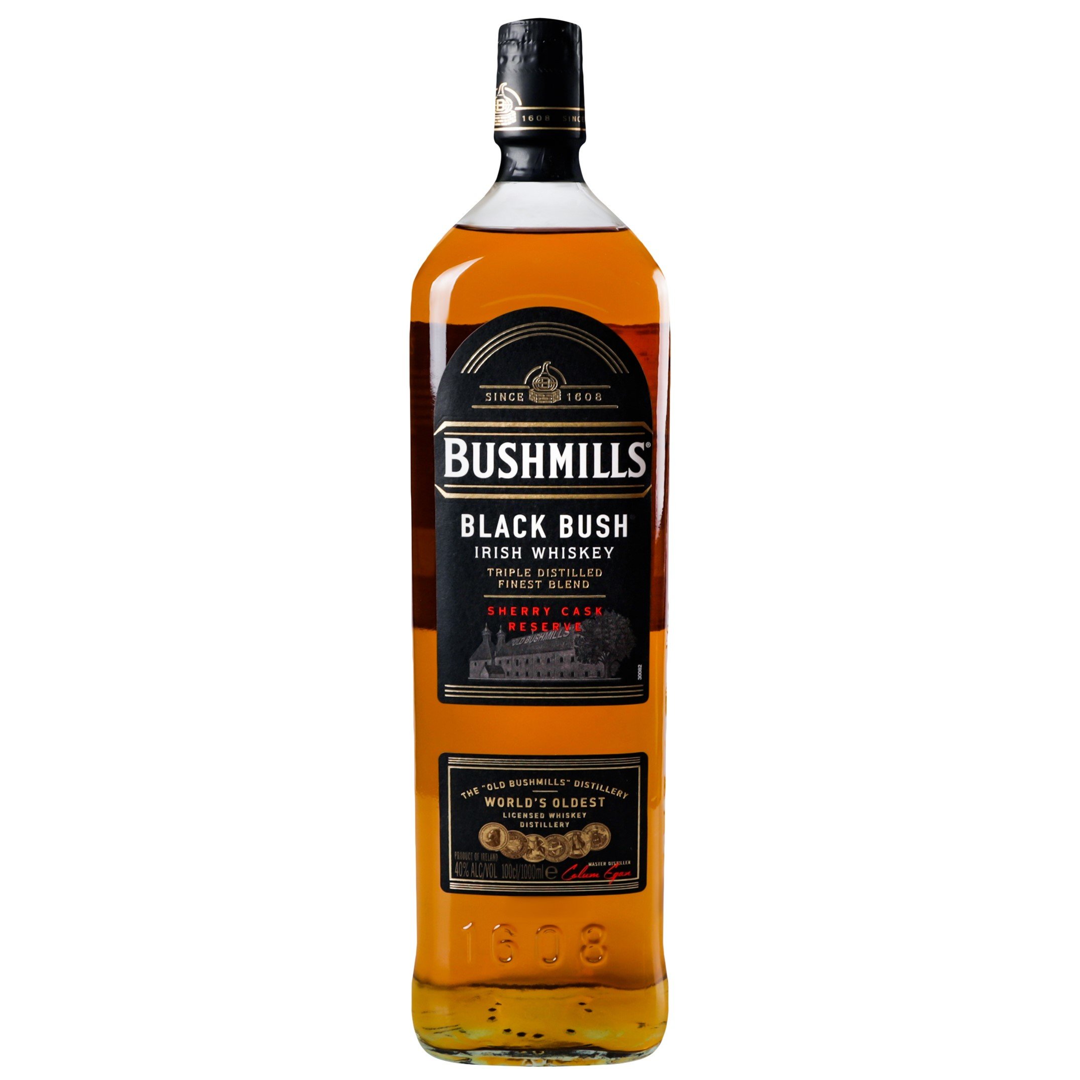 Виски Bushmills Black, 40%, 1 л (558790) - фото 1