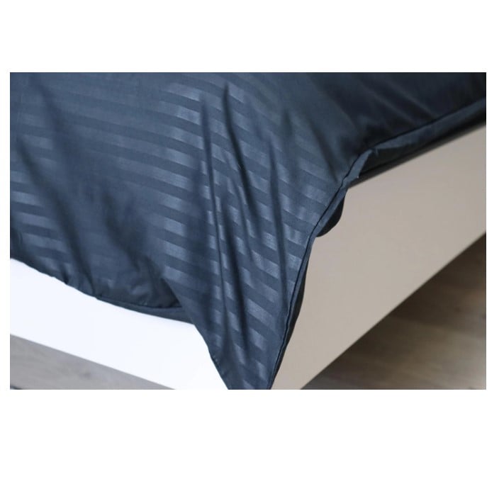 Комплект постельного белья LightHouse Stripe Аnthracite, 215х160 см, полуторный, синий (605122) - фото 3