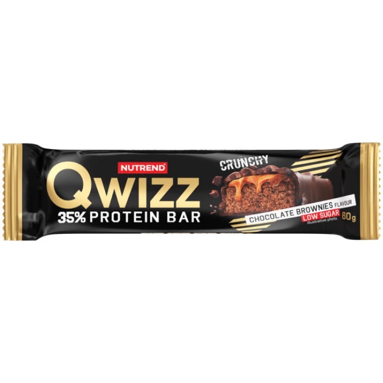 Батончик протеїновий Nutrend Qwizz Protein Bar шоколад-брауні 60 г - фото 1