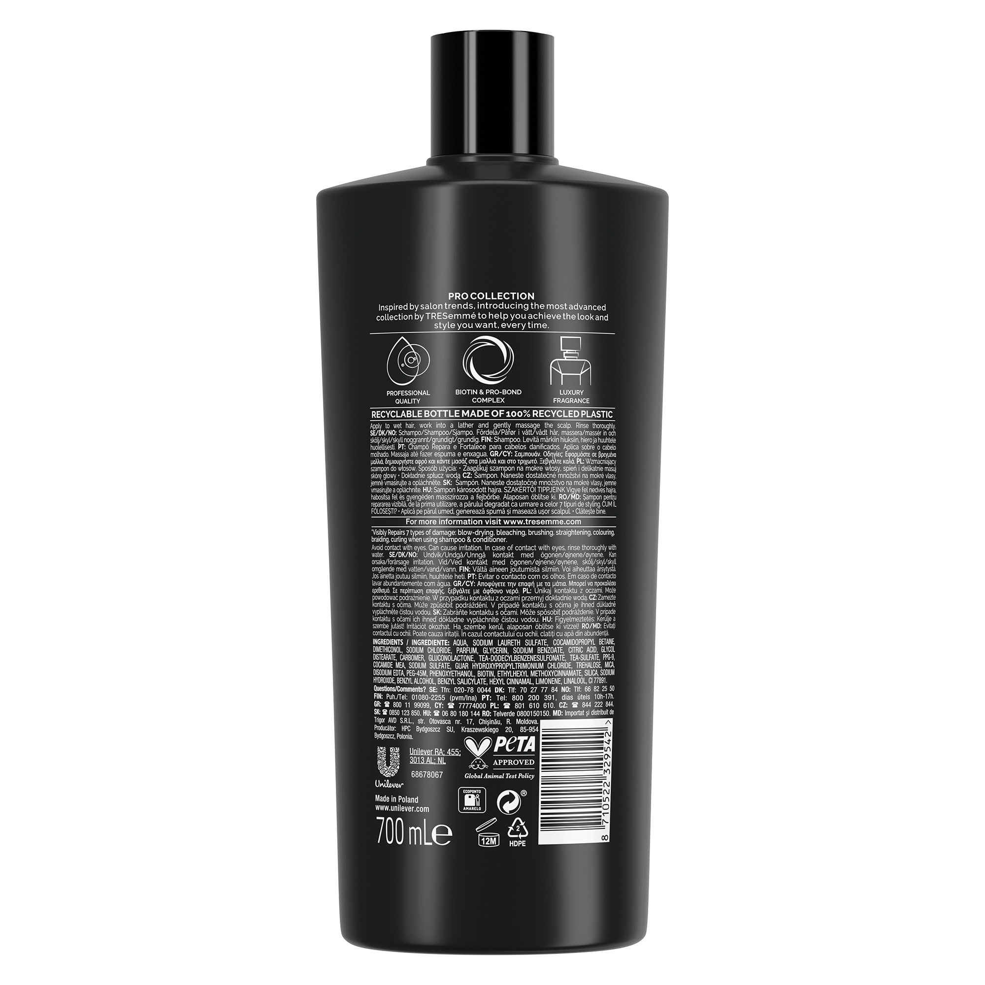 Шампунь восстанавливающий Tresemme Repair And Protect, 700 мл - фото 2