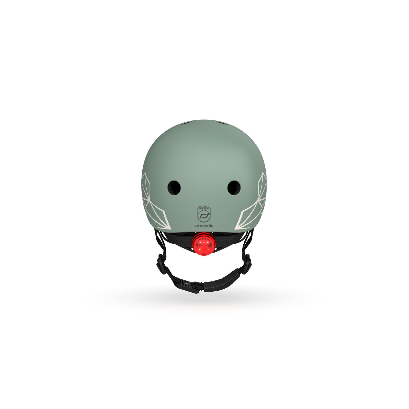 Шлем защитный Scoot and Ride, с фонариком, 45-51 см (XXS/XS), зеленый - фото 4