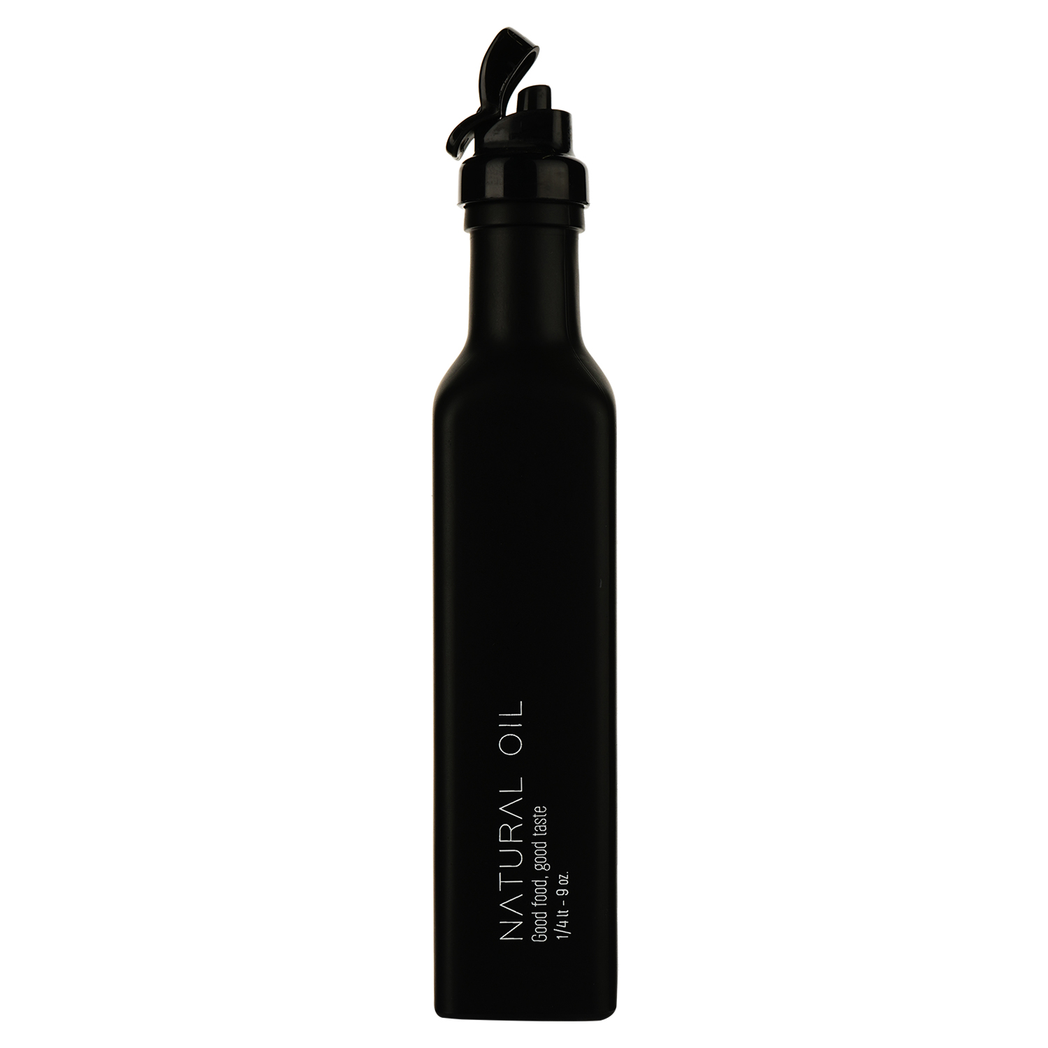 Пляшка для олії SnT матова чорна 250 мл (7-583) - фото 2