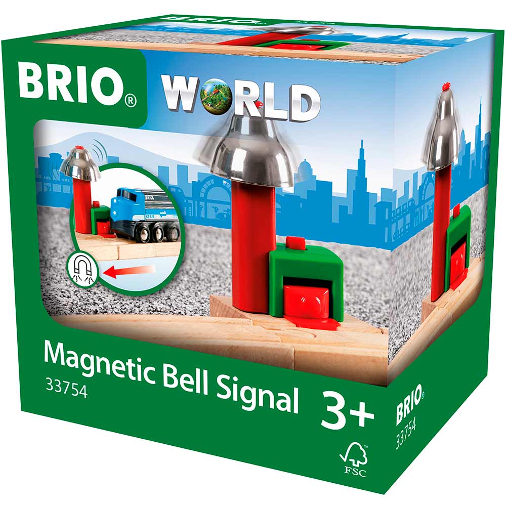 Сигнальний дзвіночок для залізниці Brio на магнітах (33754) - фото 1