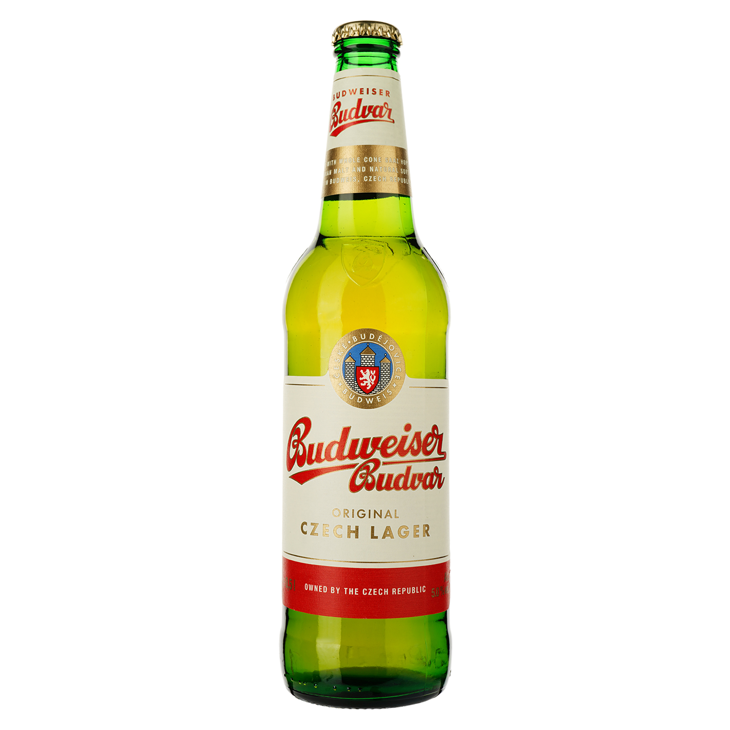 Пиво Budweiser, світле, фільтроване, 5%, 0,5 л купити у Києві