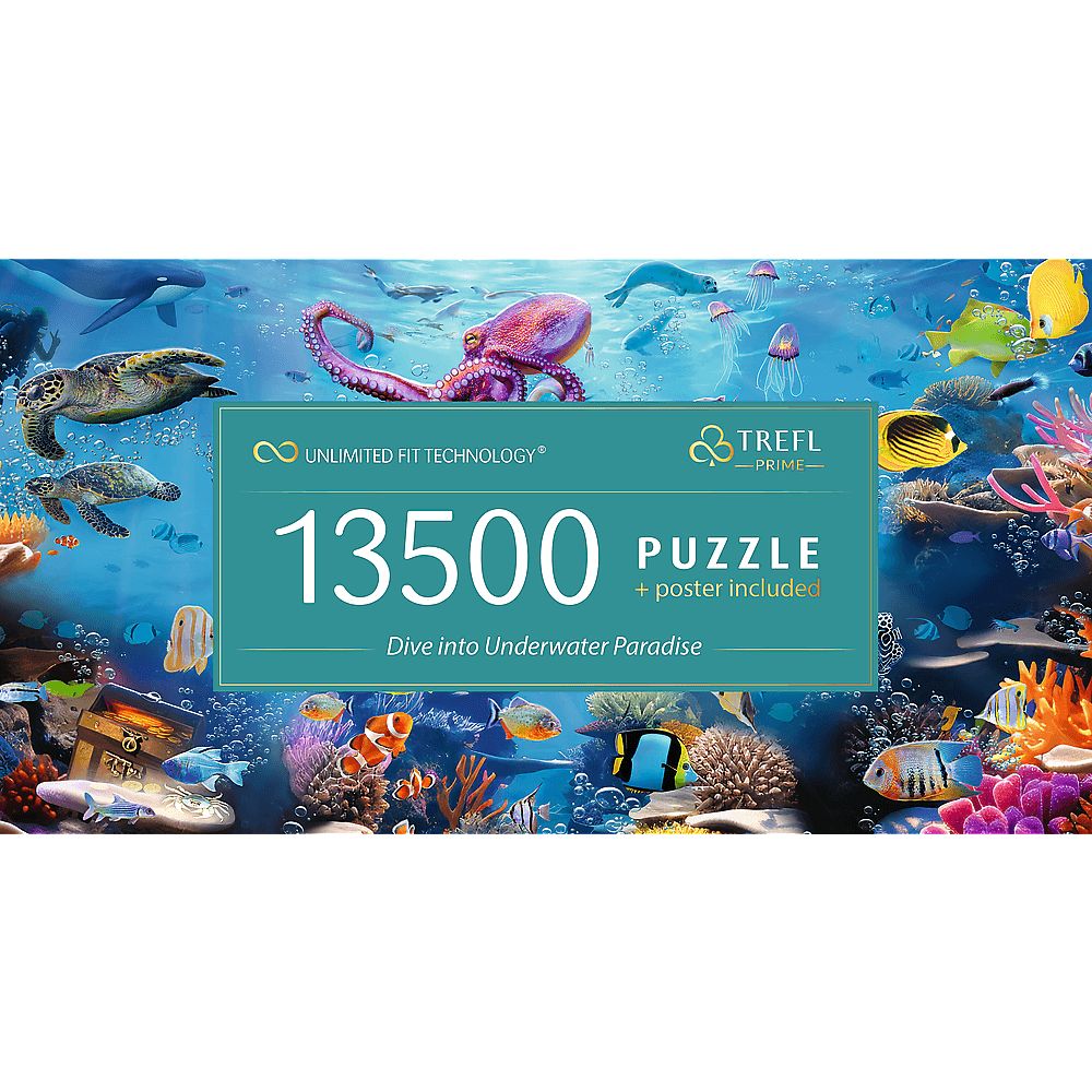 Пазлы Trefl Безграничная коллекция: Погрузись в подводный рай 13500 элементов - фото 3