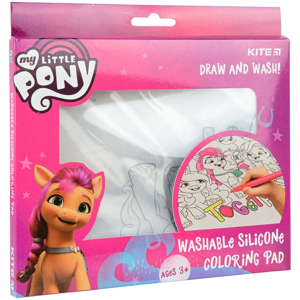 Подкладка раскраска Kite Little Pony 30х40 см силиконовая (LP22-424) - фото 2