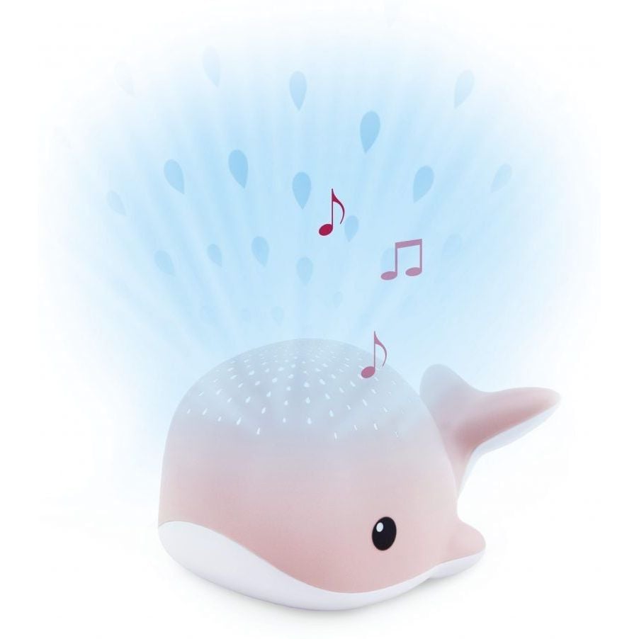 Музыкальный ночник-проектор Zazu Wally Кит, розовый (ZA-WALLY-03) - фото 1