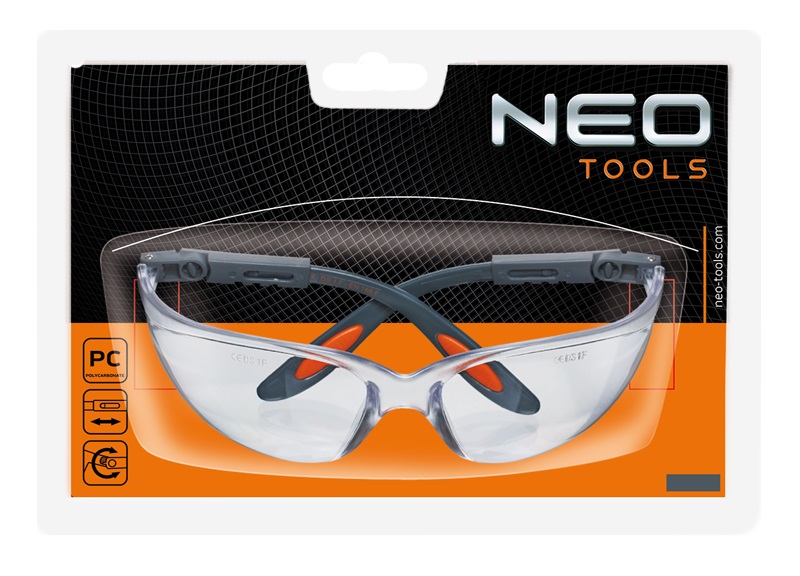 Очки защитные Neo Tools противоосколочные белые (97-500) - фото 2