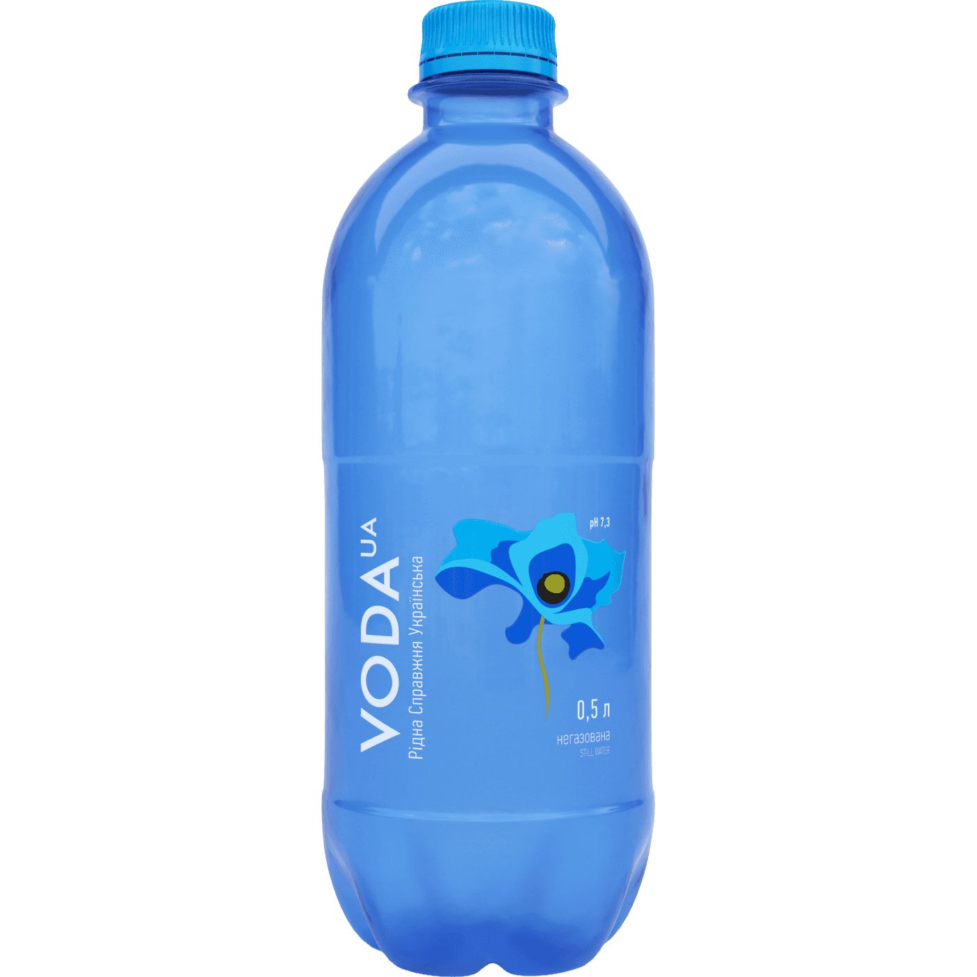 Вода питьевая Voda UA Родная Настоящая Украинская негазированная 0.5 л - фото 1
