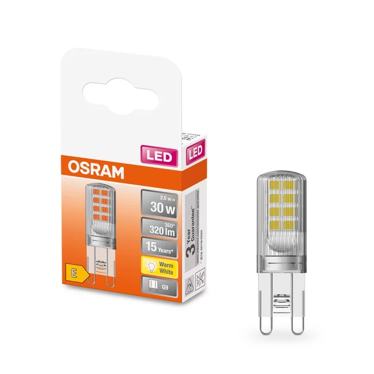 Світлодіодна лампа Osram LED G9 2.6W 2700К PIN30 (4058075432338) - фото 2