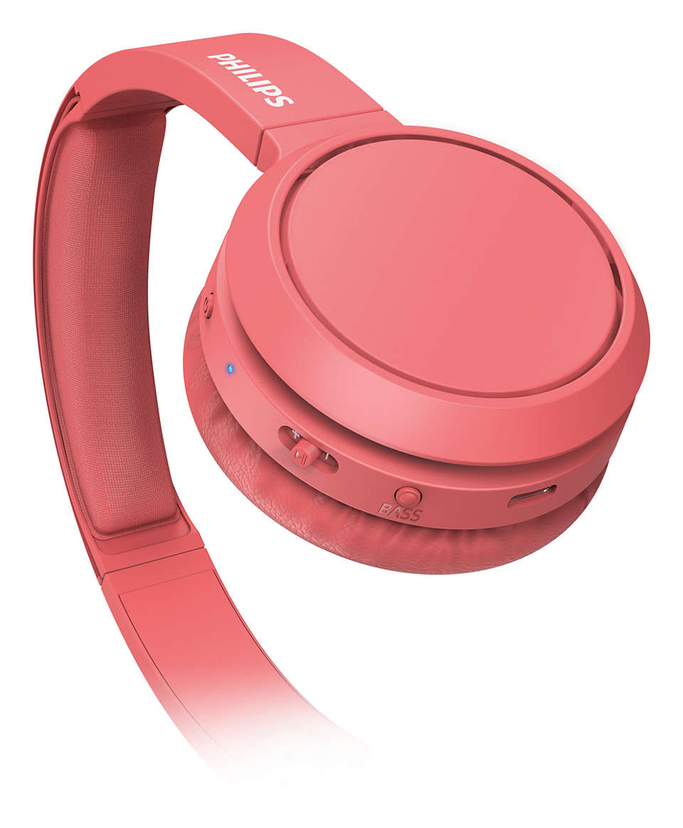 Наушники Philips On-ear TAH4205 Bluetooth Wireless Red - фото 6
