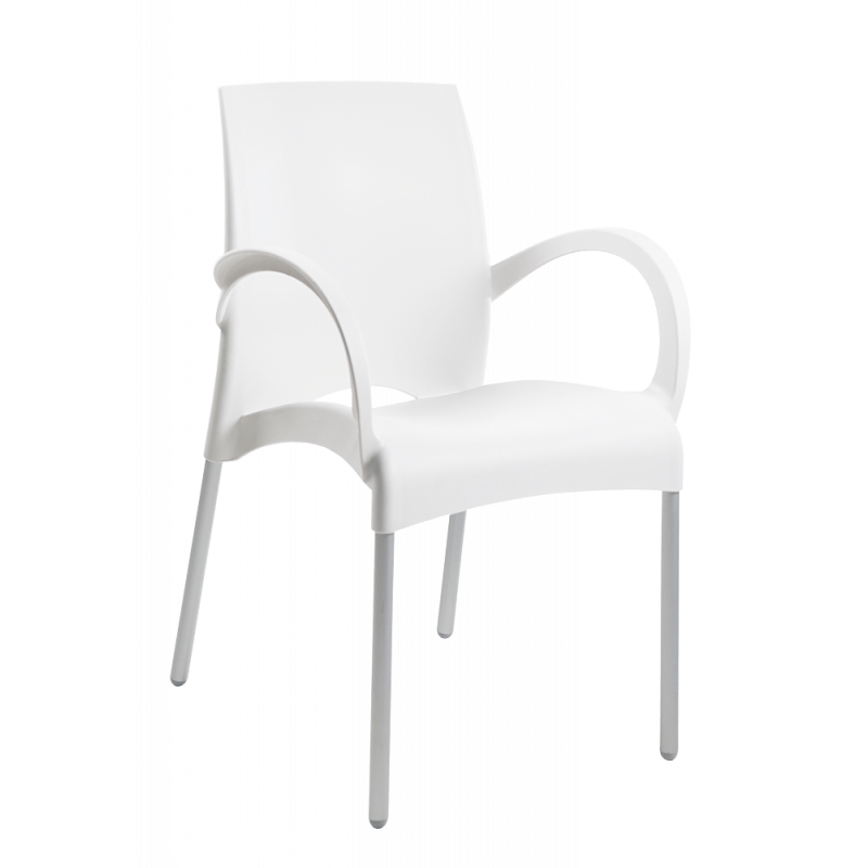 Кресло Papatya Vital-K, база алюминий, белый (812382) - фото 1