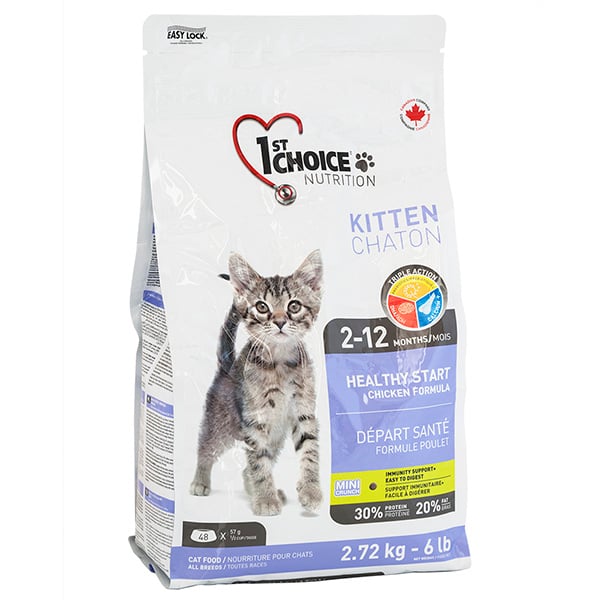 Сухий корм для кошенят 1st Choice Kitten Healthy Start, з куркою, 2.72 кг - фото 1