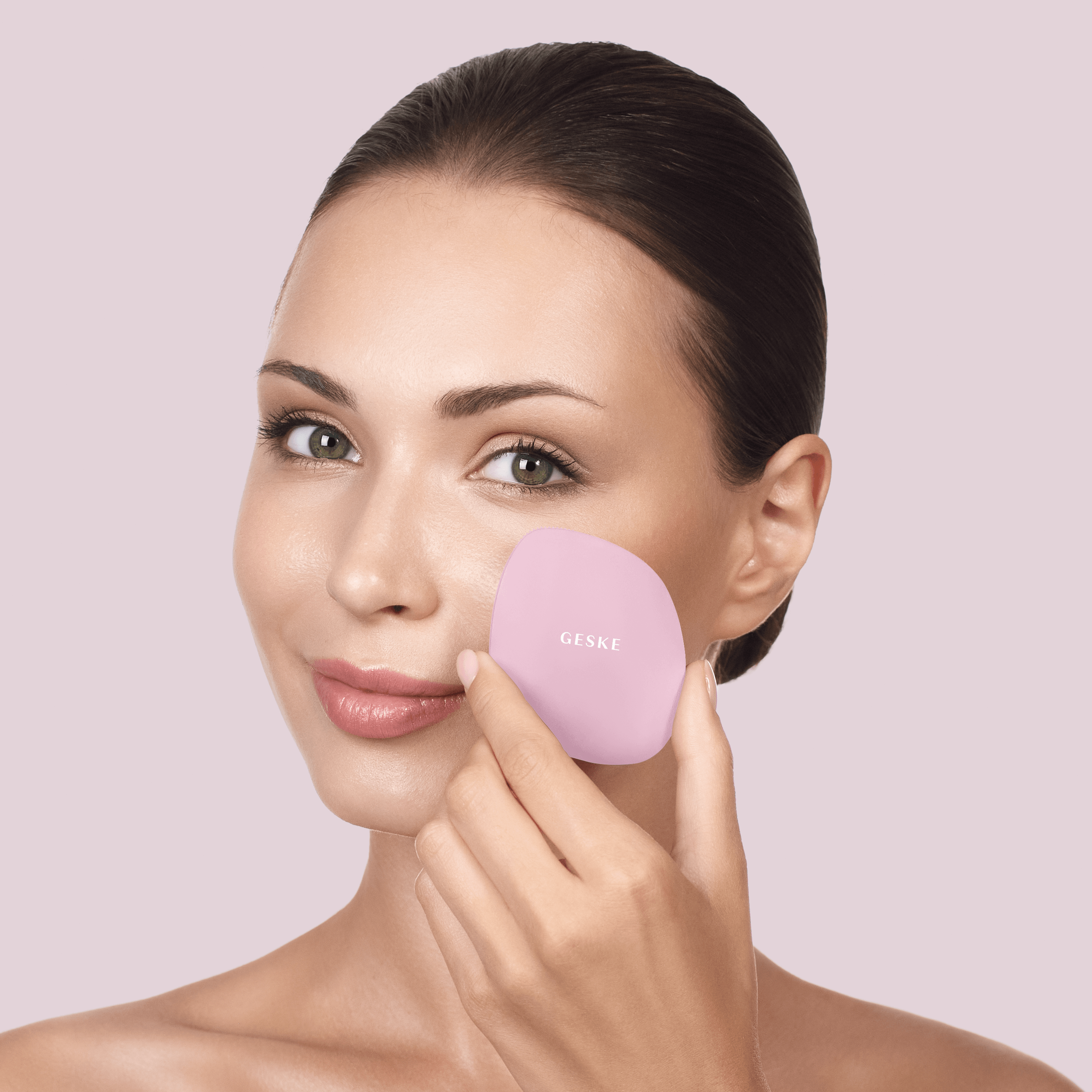 Щетка для лица GESKE Facial Brush 4 в 1 розовая - фото 3