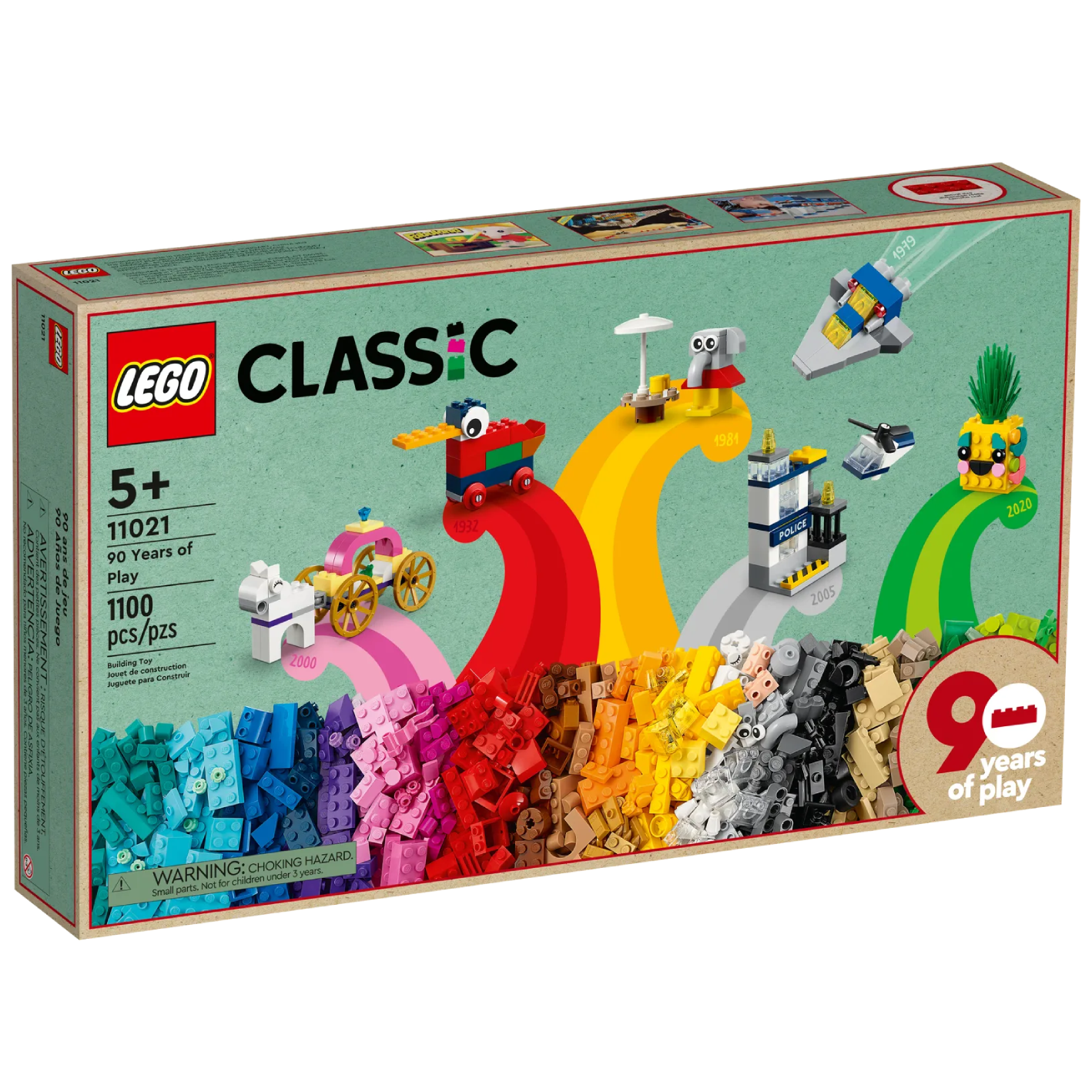 Конструктор LEGO Classic 90 років гри, 1100 деталей (11021) - фото 1