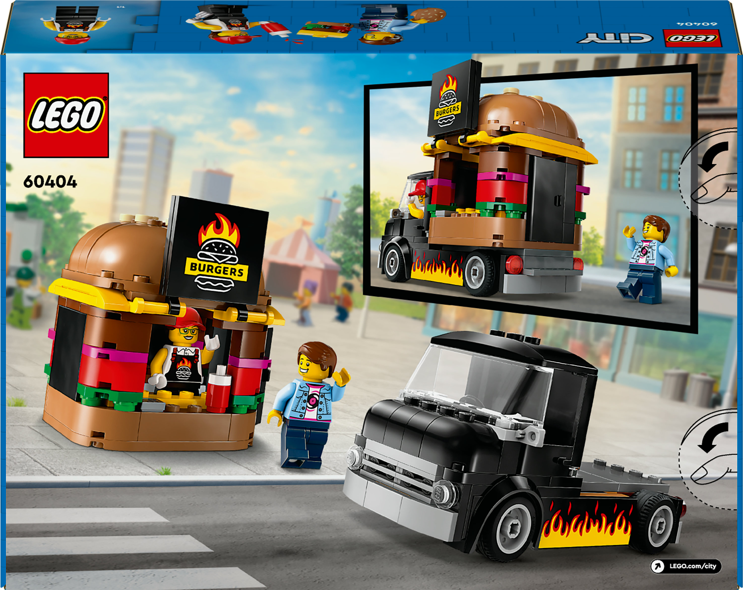 Конструктор LEGO City Вантажівка з гамбургерами 194 деталей (60404) - фото 9