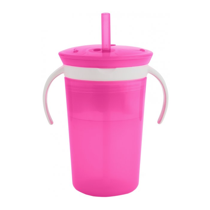 Чашка-контейнер Munchkin Snack and Sip, 266 мл, розовый (012460WWW) - фото 1