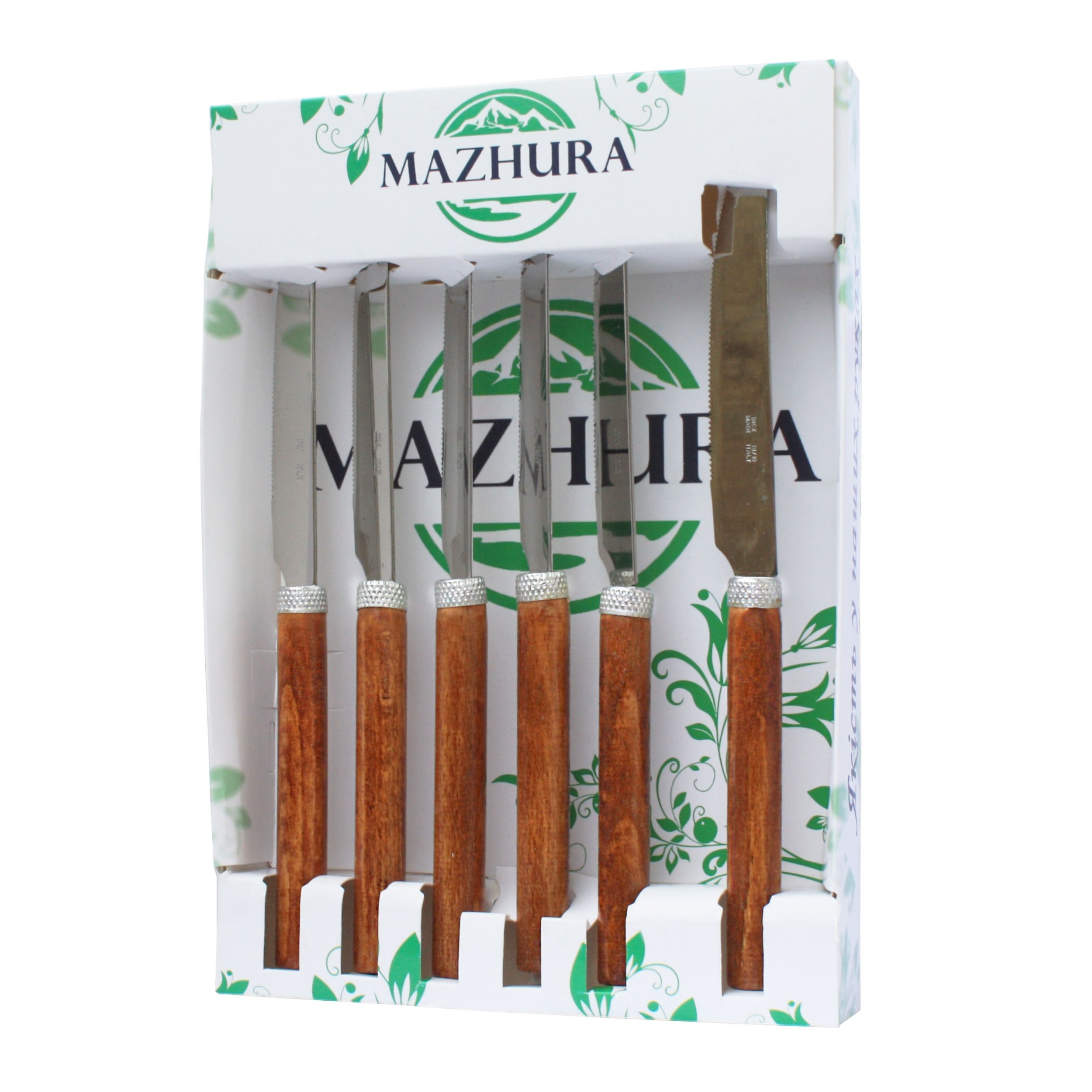 Набор ножей Mazhura Beech walnut, 6 шт. (mz505662) - фото 1