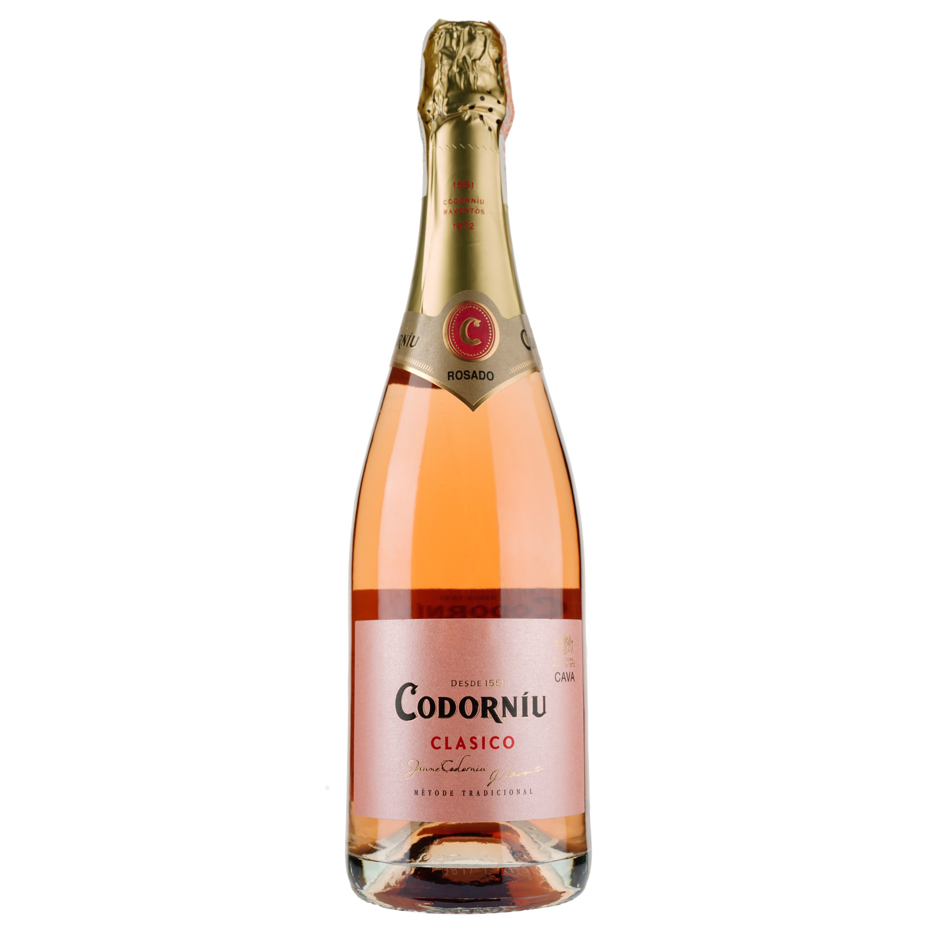 Игристое вино Codorniu Clasico Rosado Brut, 11,5%, 0,75 л - фото 1