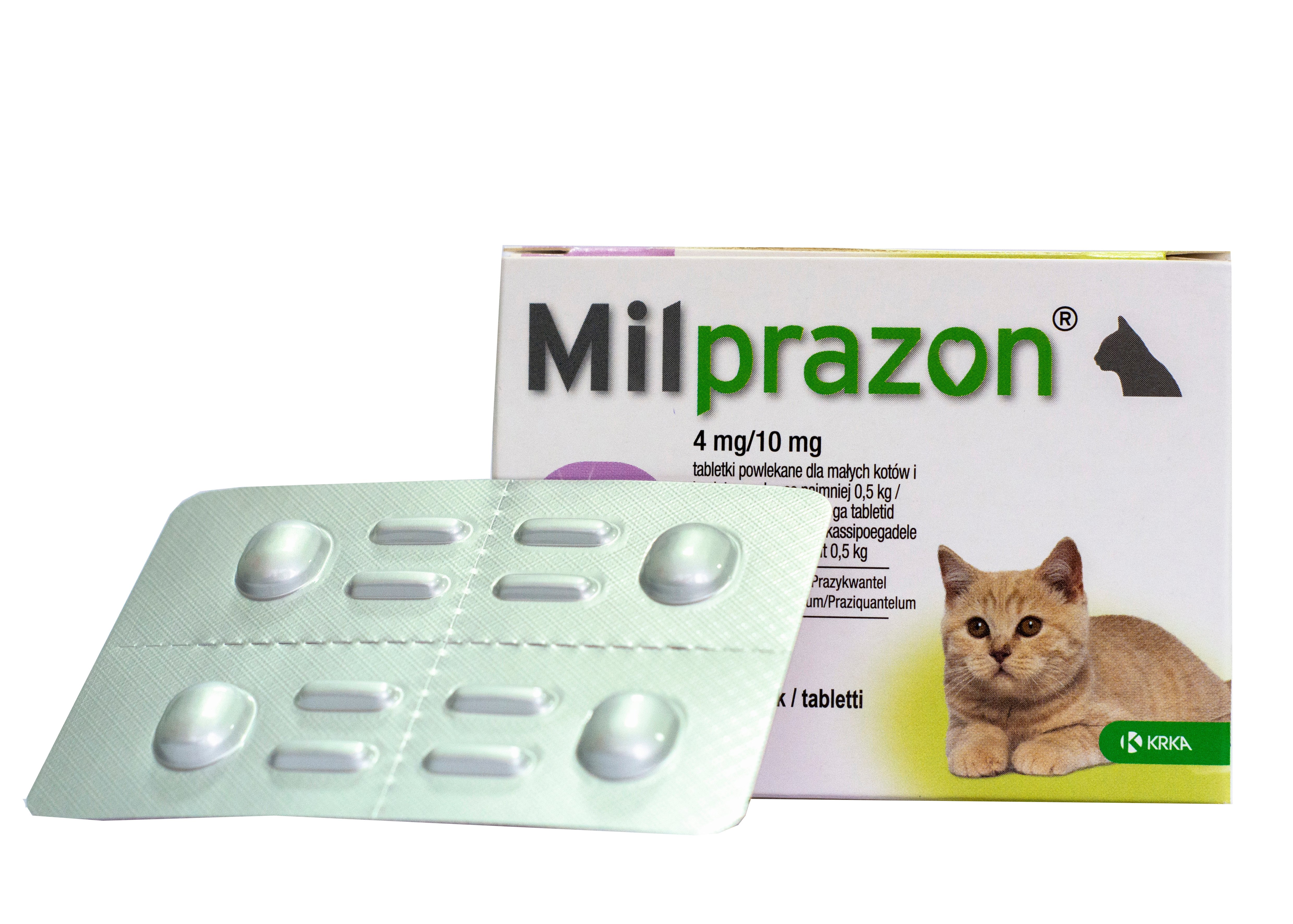Мілпразон KRKA, для кошенят та кішок вагою менше 2 кг, 1 шт. - фото 1