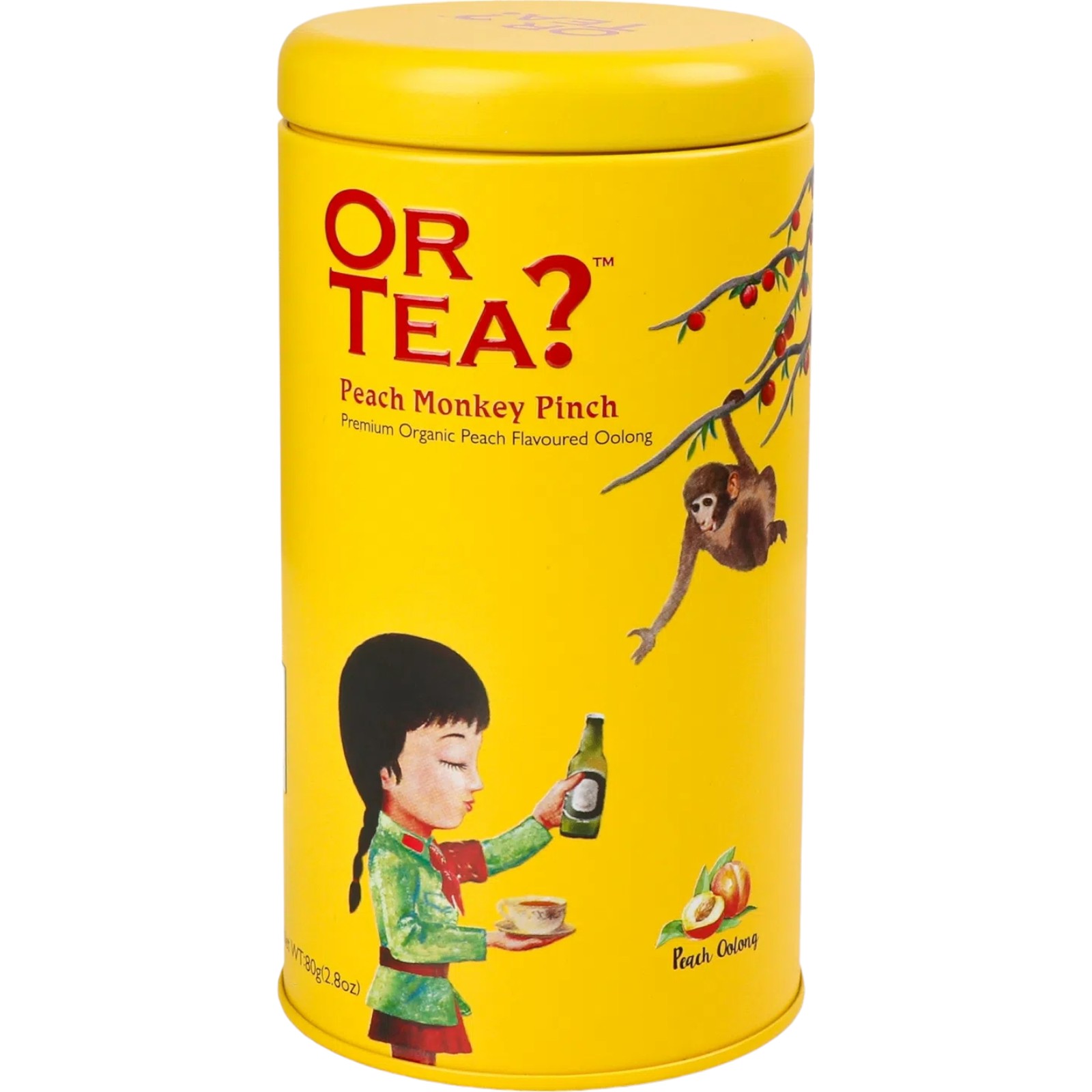 Чай зелений Or Tea? Peach Monkey Pinch улун зі смаком персику 80 г - фото 1