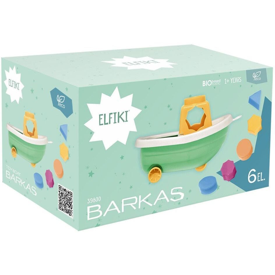 Розвиваюча іграшка сортер Elfiki кораблик Barkas 6 елементів (39800) - фото 3