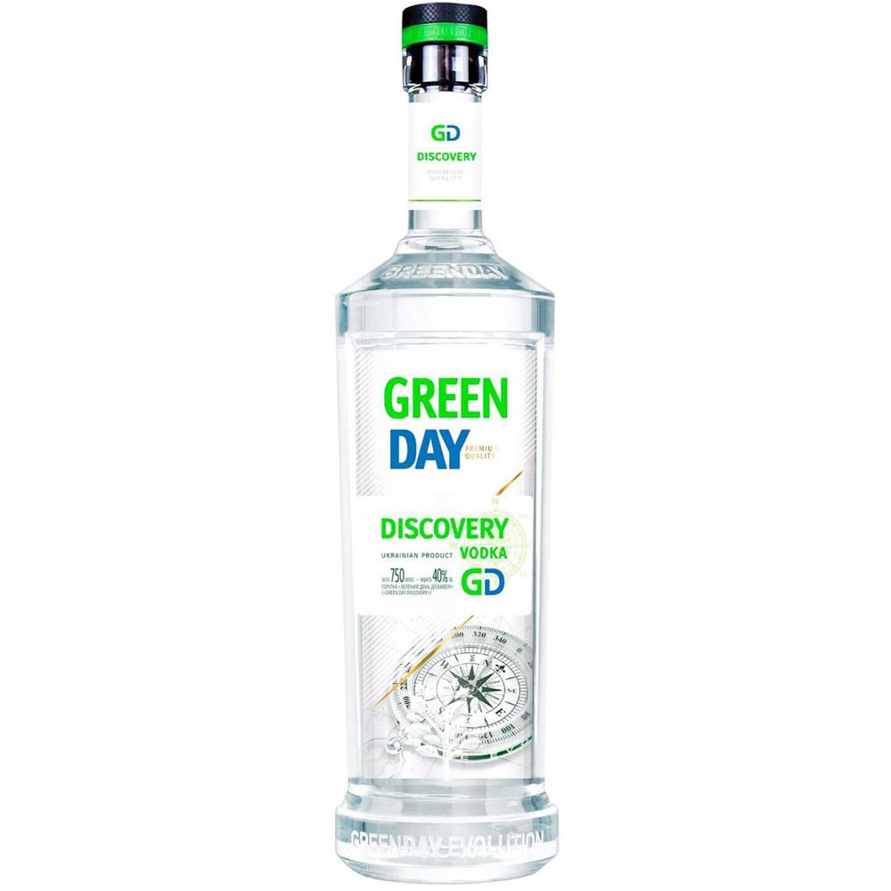 Водка Green Day Discovery, 40%, 0,75 л - фото 1