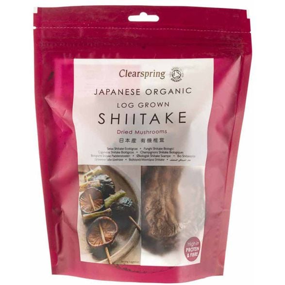 Грибы Clearspring Shiitake сушеные органические 40 г - фото 1
