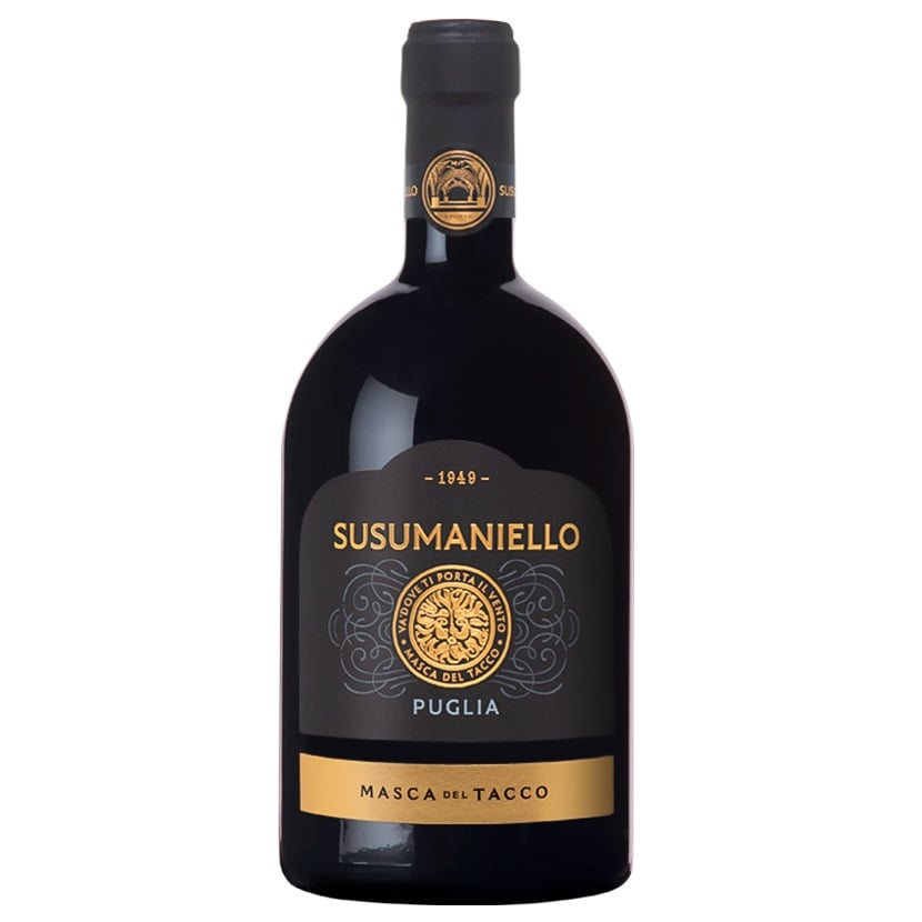 Вино Masca del Tacco Susumaniello Puglia IGP, червоне, напівсухе, 14,5%, 0,75 л - фото 1