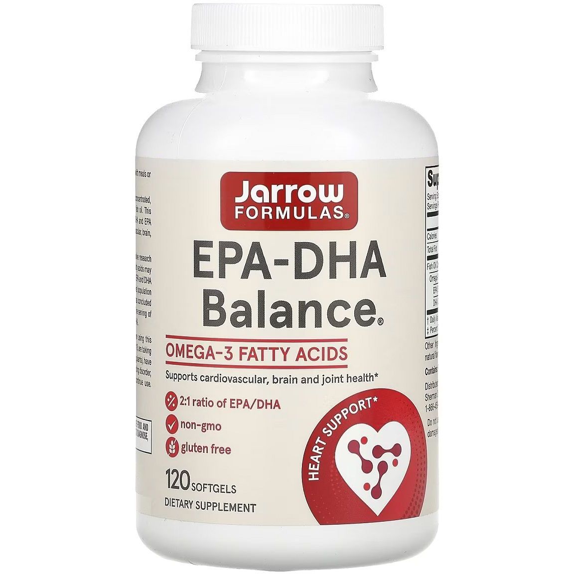 Рыбий жир Jarrow Formulas EPA-DHA Balance 120 гелевых капсул - фото 1