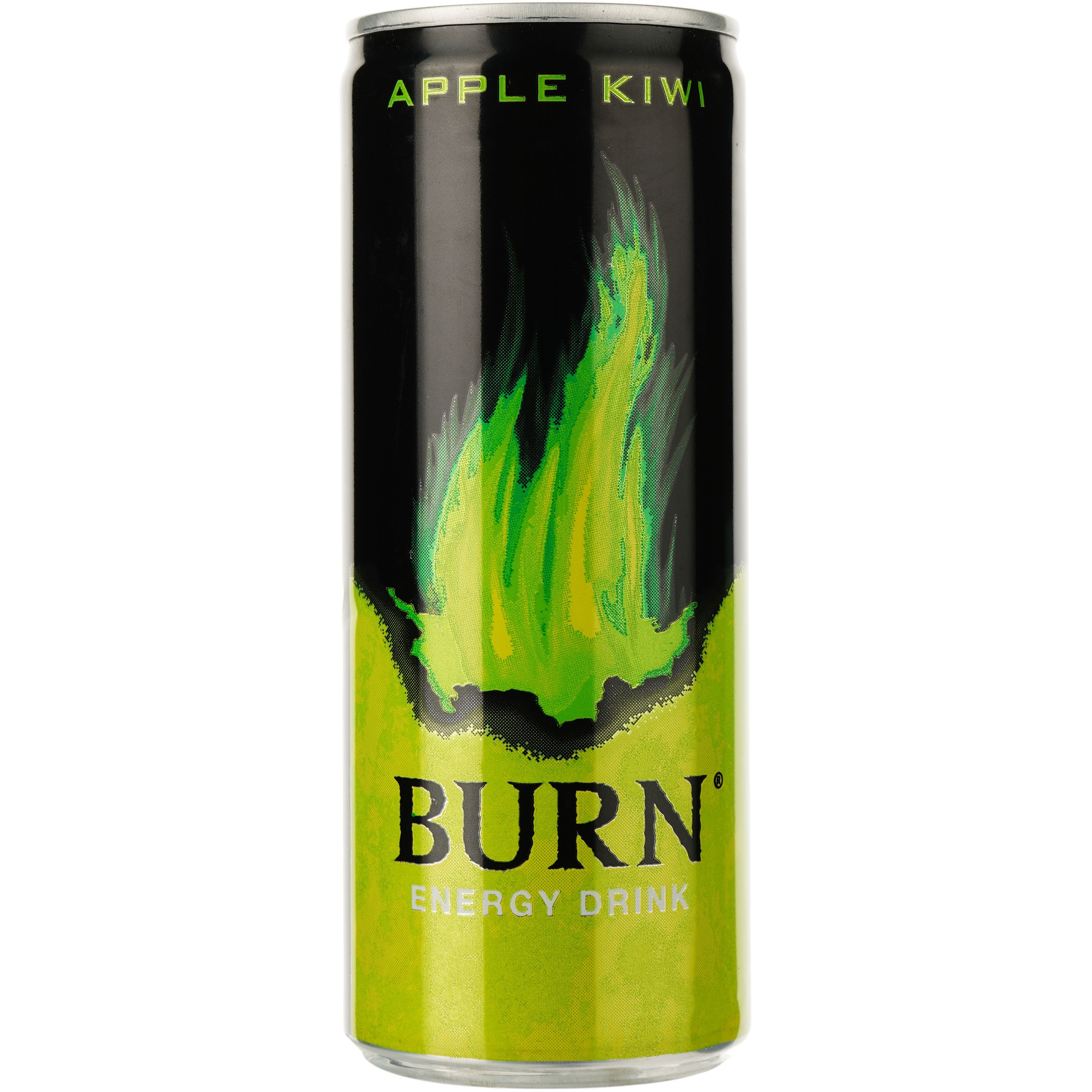 Енергетичний безалкогольний напій Burn Apple Kiwi 250 мл - фото 1