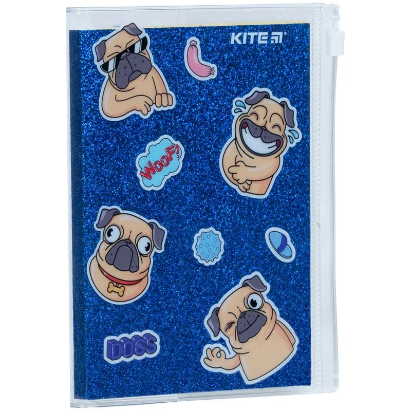 Блокнот Kite Blue dogs А6+ в клітинку 80 аркушів синій (K22-462-4) - фото 2