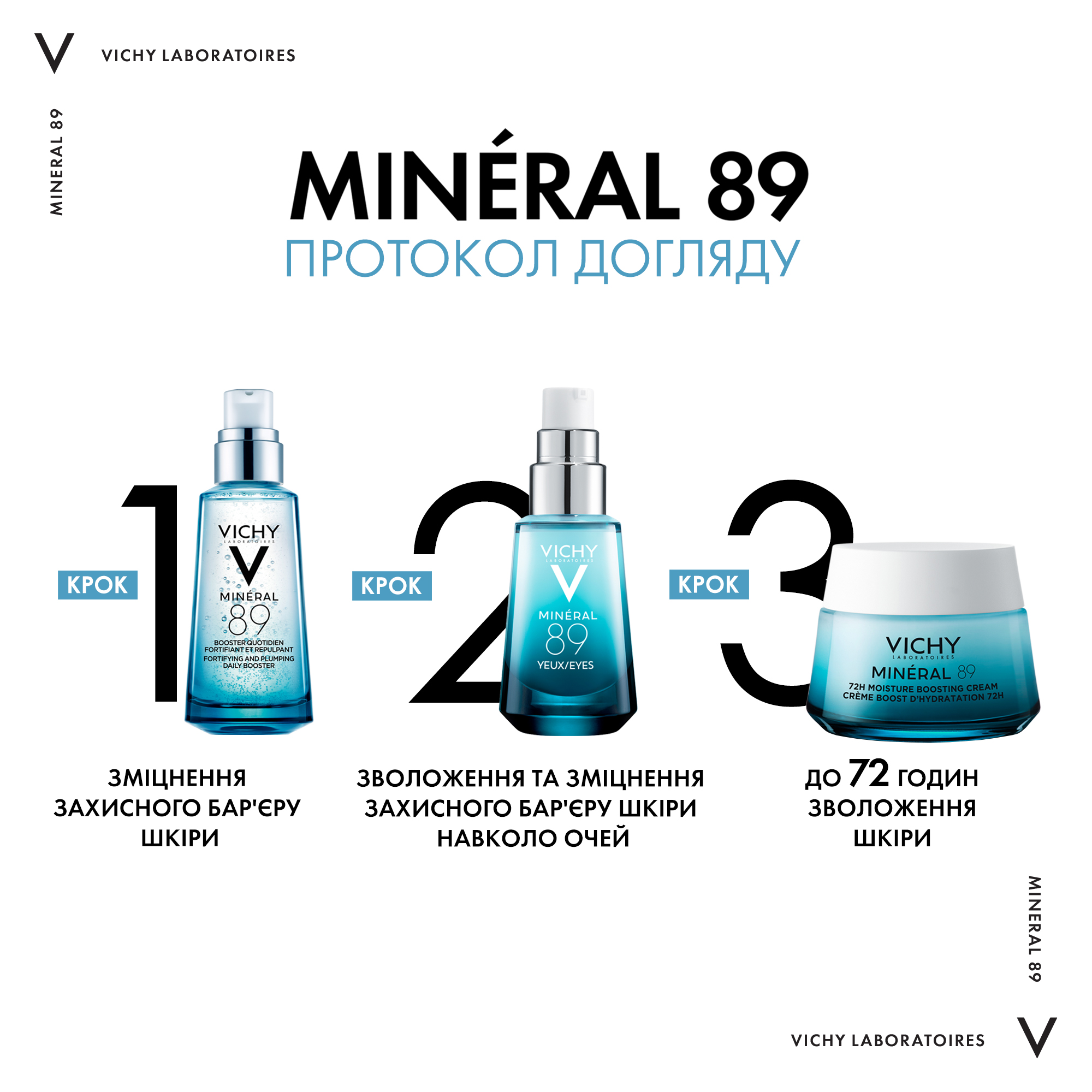 Легкий крем для всіх типів шкіри обличчя Vichy Mineral 89 Light 72H Moisture Boosting Cream, 50 мл - фото 7