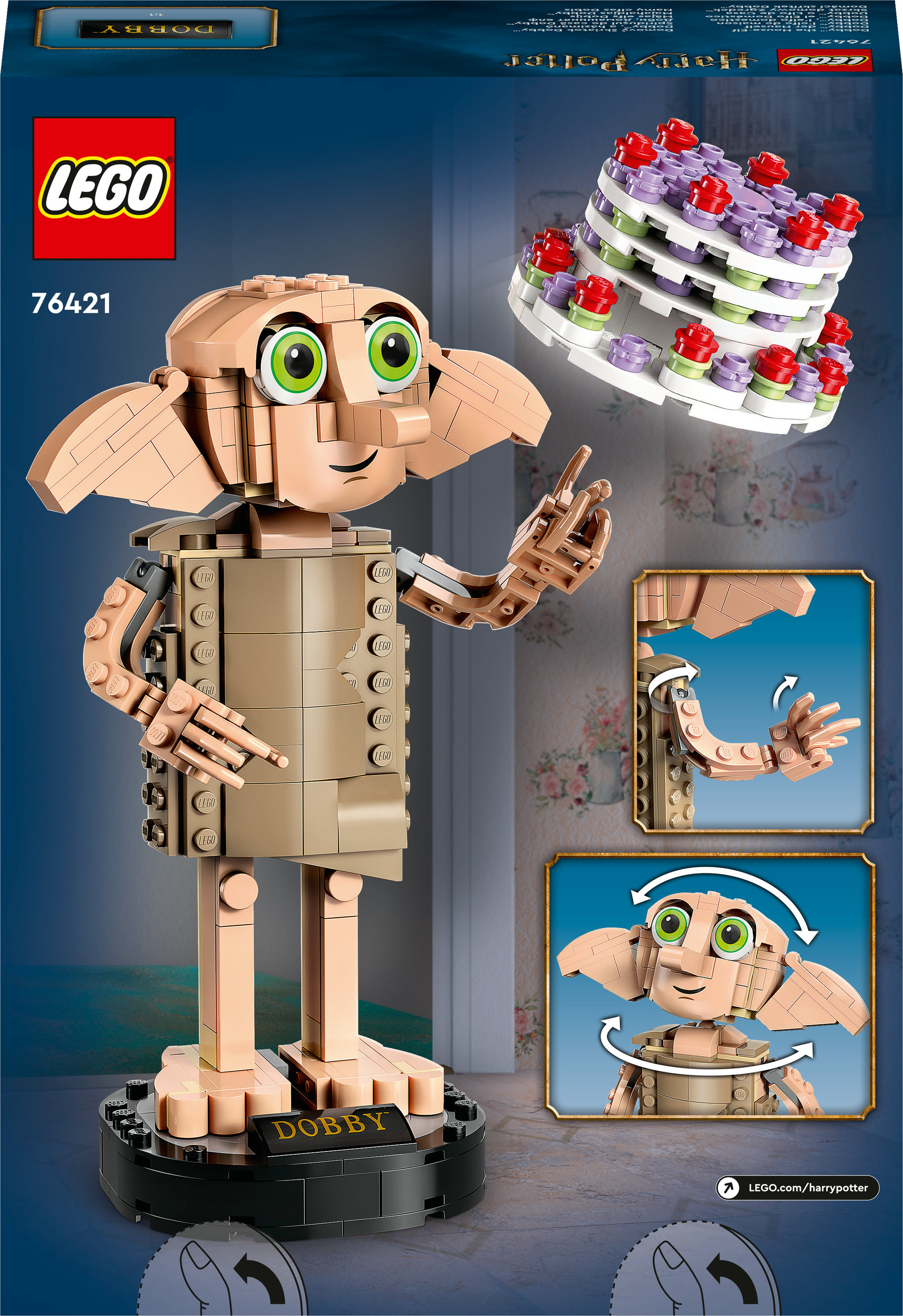 Конструктор LEGO Harry Potter Добби, домашний эльф, 403 детали (76421) - фото 9